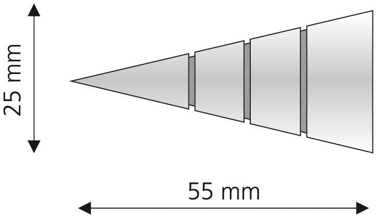 Liedeco Gardinenstangen-Endstück »Kegel«, (Set, auf Rechnung Gardinenstangen Ø 16 für | BAUR mm St.), 2