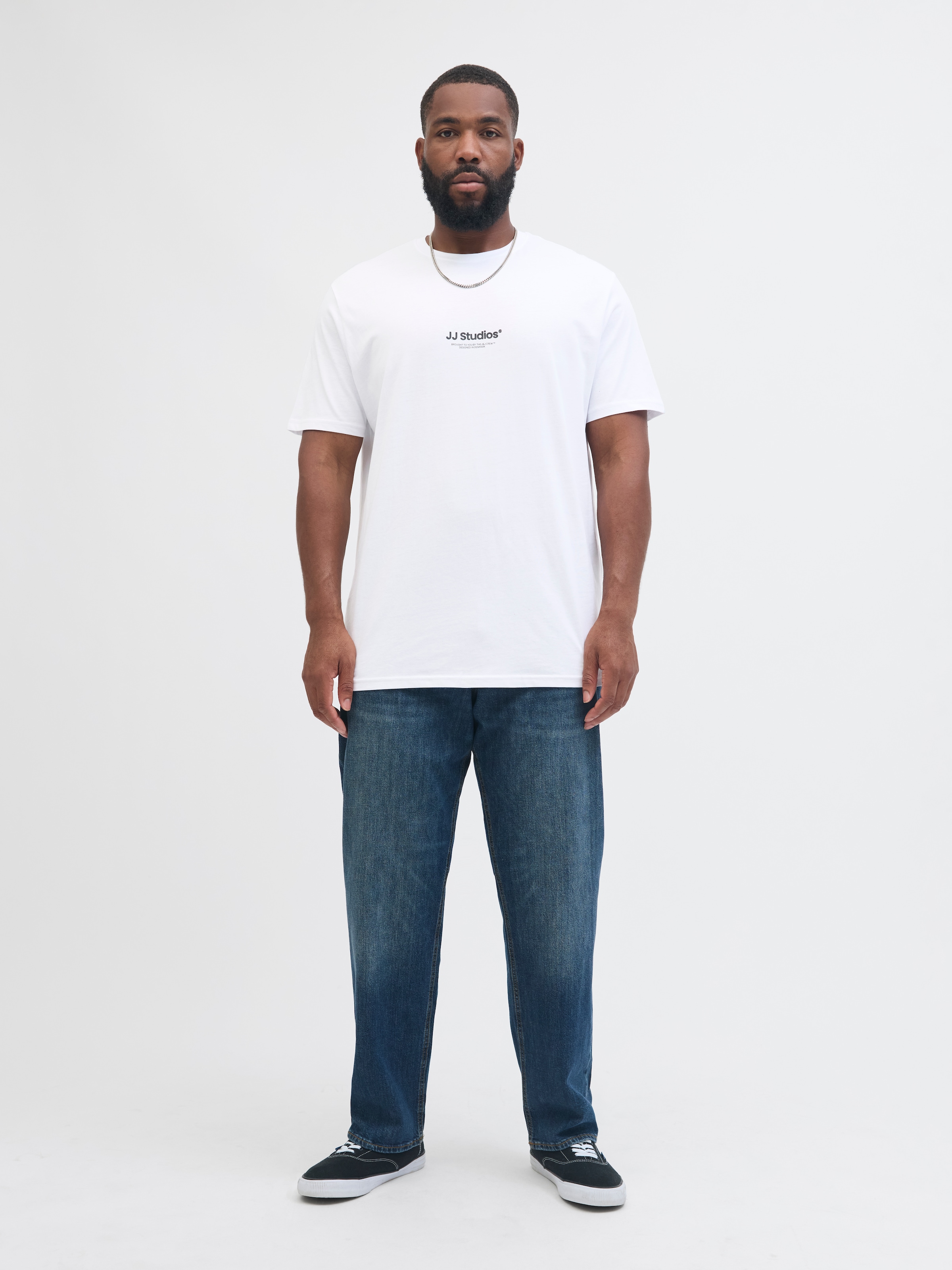 Jack & Jones PlusSize T-Shirt »JJESOHO TEE SS CREW NECK NOOS PLS«, mit Logobranding