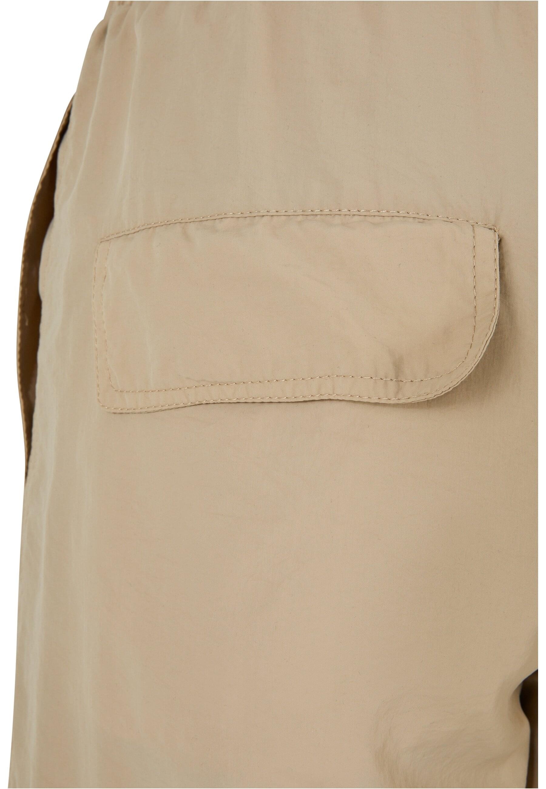 URBAN CLASSICS Stoffhose »Urban Classics Damen Ladies Wide Crinkle Nylon Cargo Pants«, (1 tlg.)