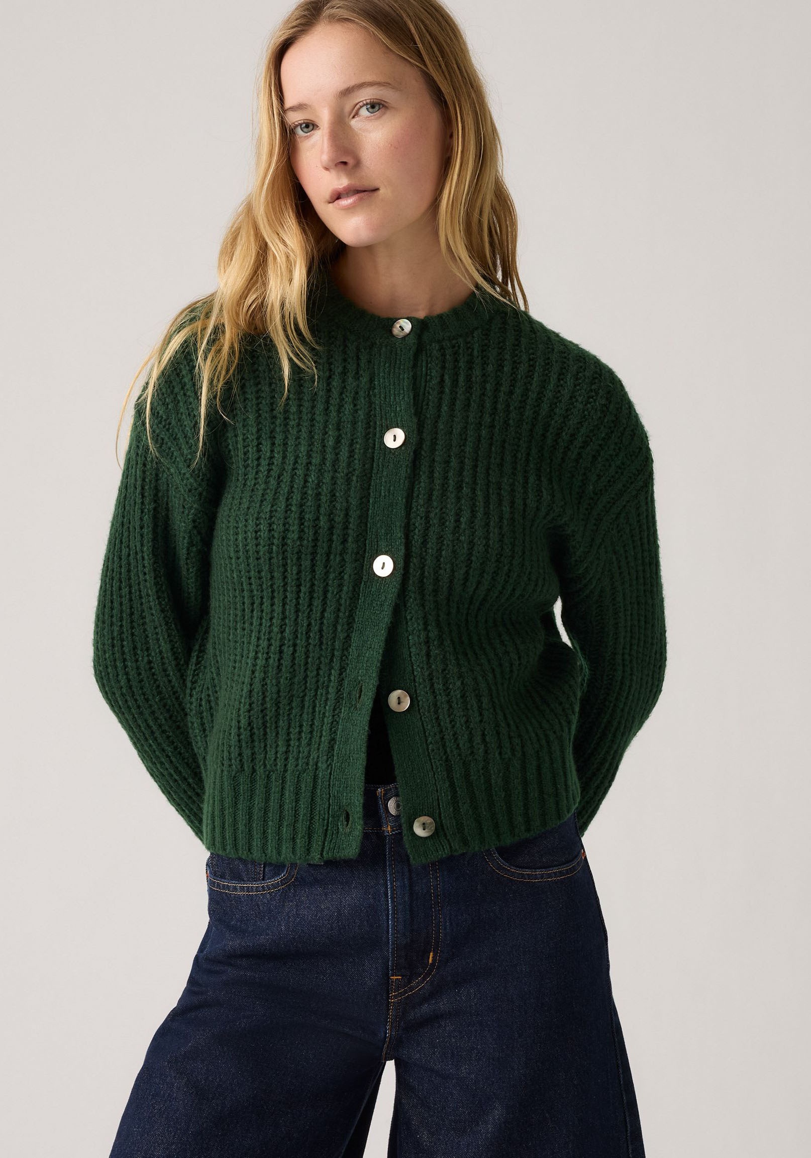 Levis Strickjacke Wärmender, pflegeleichter Materialmix günstig online kaufen