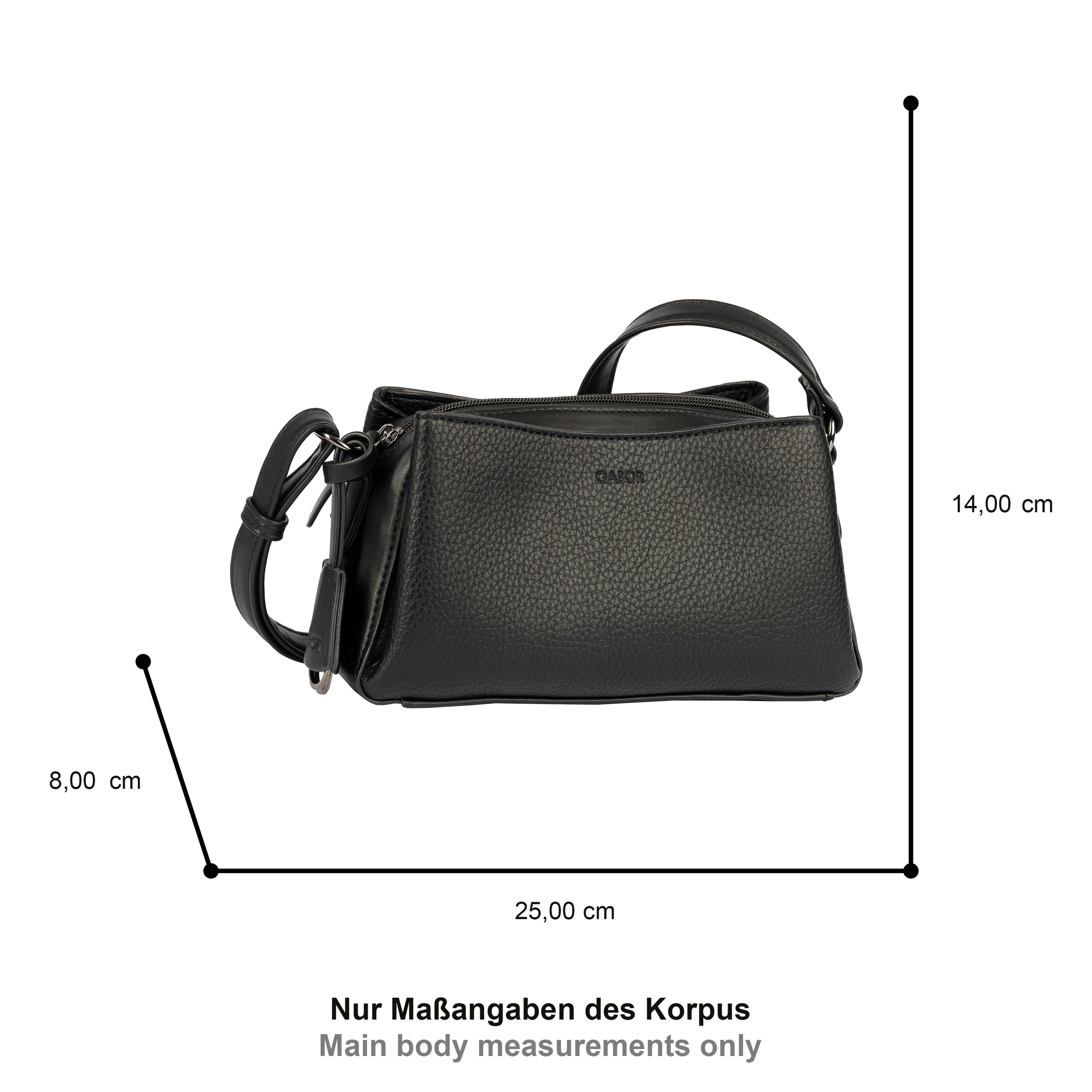 Gabor Umhängetasche "Kalilla" praktisches 3-Kammer-System für Ordnung und v günstig online kaufen