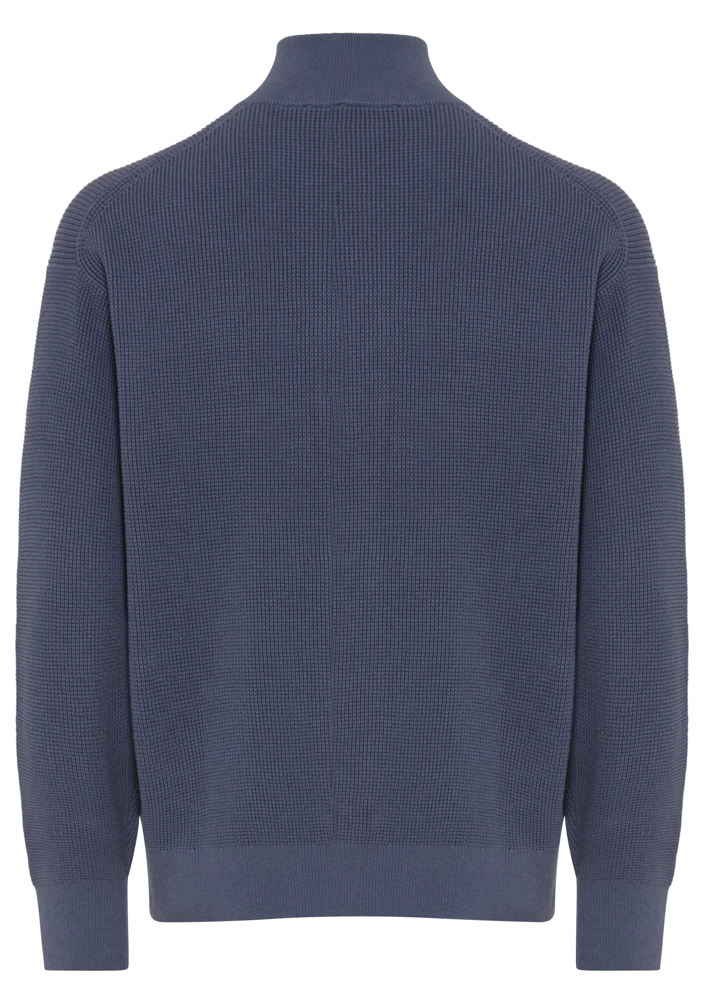 Calvin Klein Strickpullover Troyerkragen mit Reißverschluss, Regular Fit