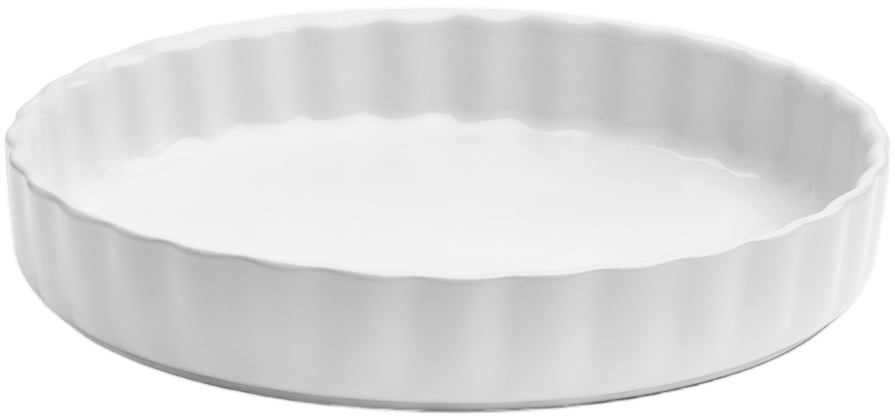 van Well Tarteform "Backform mit Rillenstruktur, Ø 26 cm, aus Steingut" backofenfest bis 280 C, spülmaschinenfest