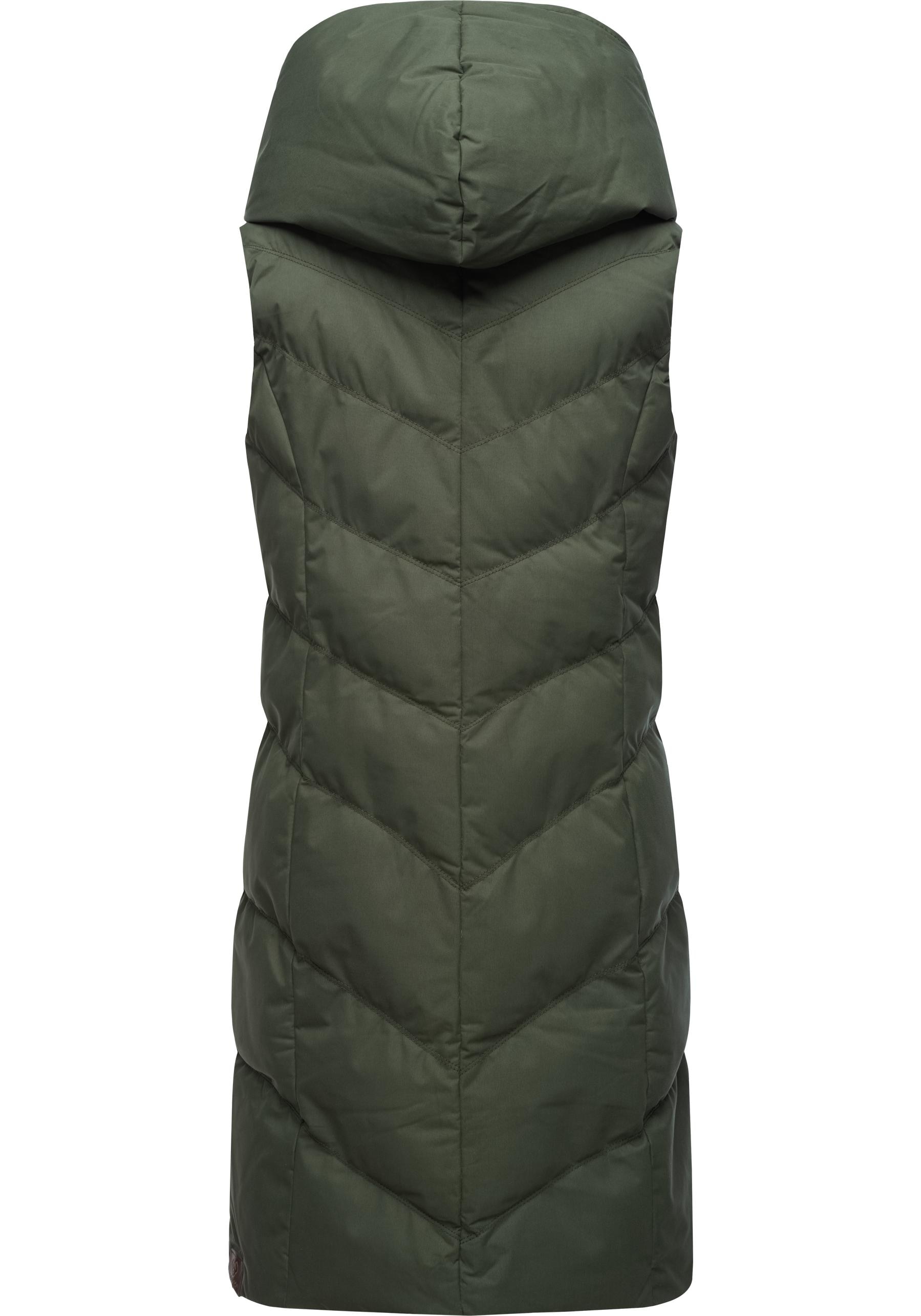 Ragwear Steppweste »Natalka Vest«, stylische, gesteppte Winterweste mit  gefütterter Kapuze online kaufen | BAUR