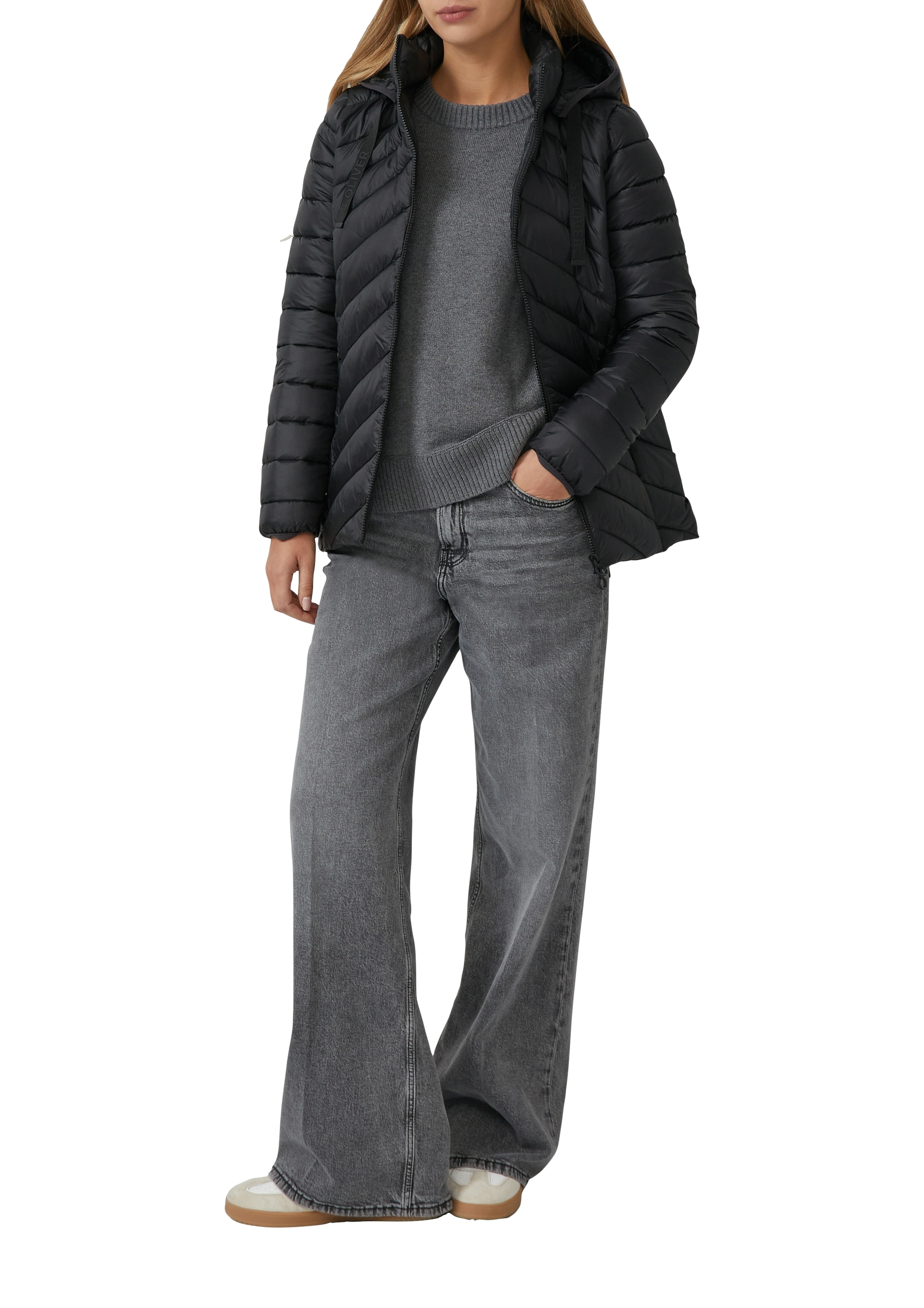 s.Oliver Outdoorjacke, mit Kapuze, mit abnehmbarer Kapuze