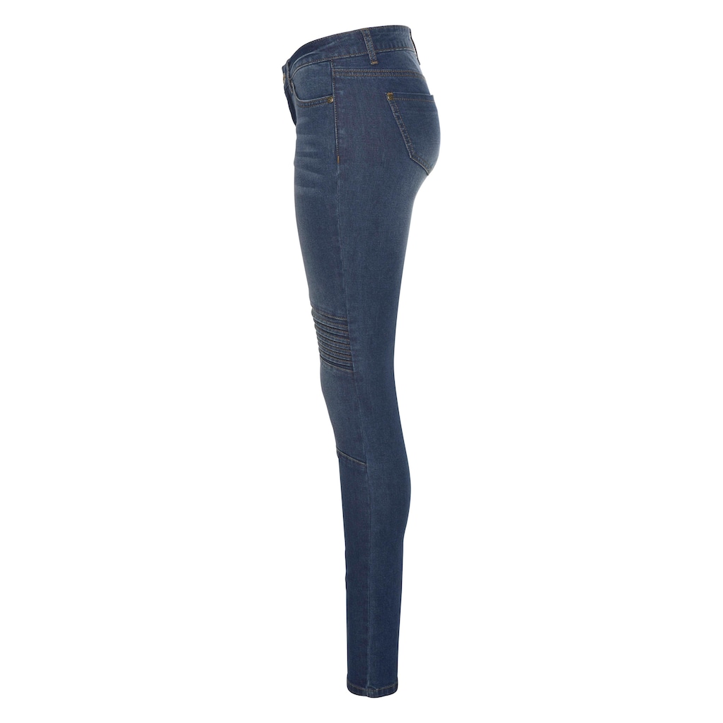 Arizona Skinny-fit-Jeans »im Biker- Look«, Low Waist