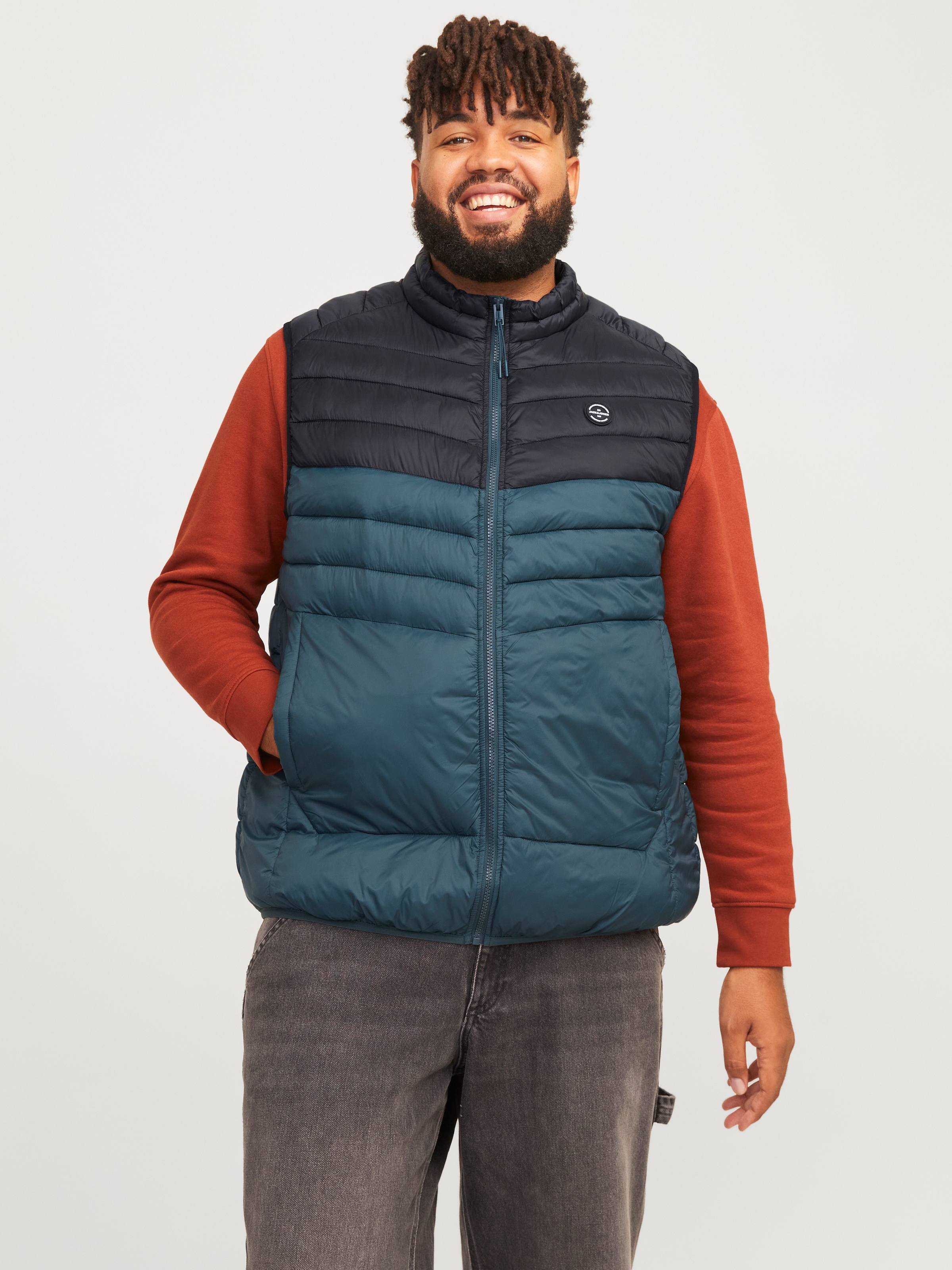 Jack & Jones PlusSize Kurzweste "JJESPRINT BODYWARMER COLLAR NOOS PLS" günstig online kaufen