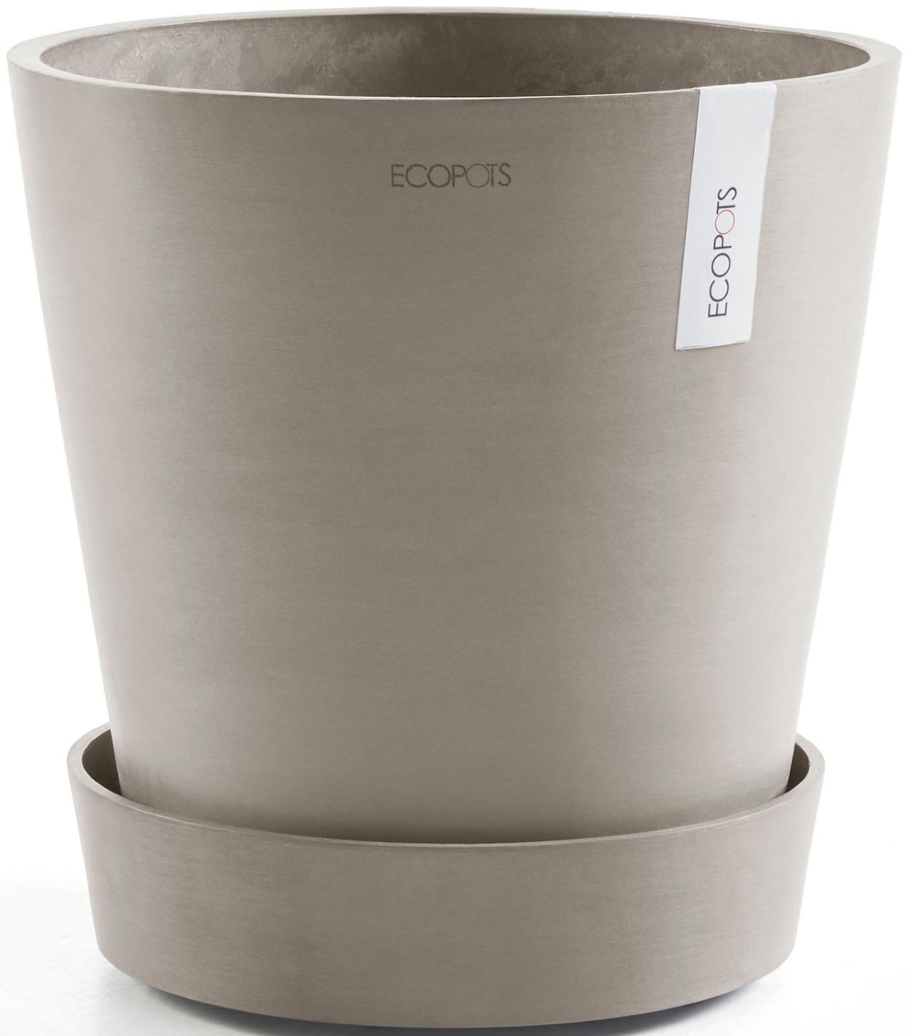 ECOPOTS Topfuntersetzer »mit Rollen 60 Taupe« für innen und außen: frostsicher, bruchsicher und lichtbeständig
