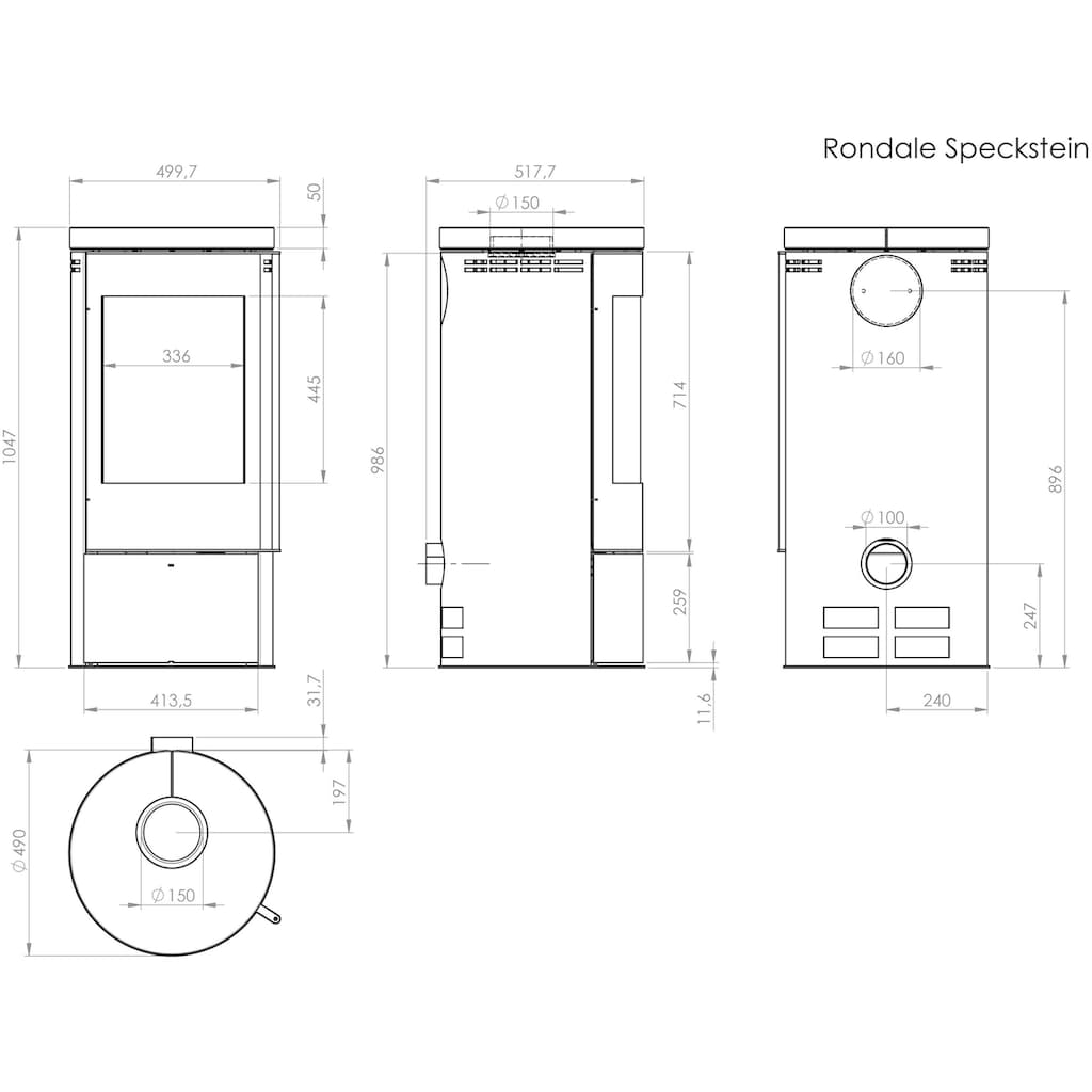 Fireplace Kaminofen »Rondale Teil Speckstein«