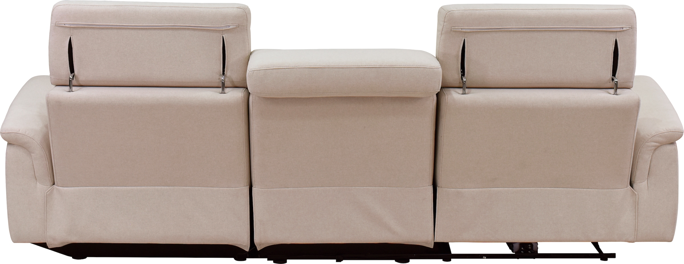 Places of Style Ecksofa »Pareli, L-Form, 259cm,m. Recamiere, Echtleder, Kunstleder, Webstoff«, man. o. elektr. Relaxfunktion, USB/Kopfteilverstellg u. LED