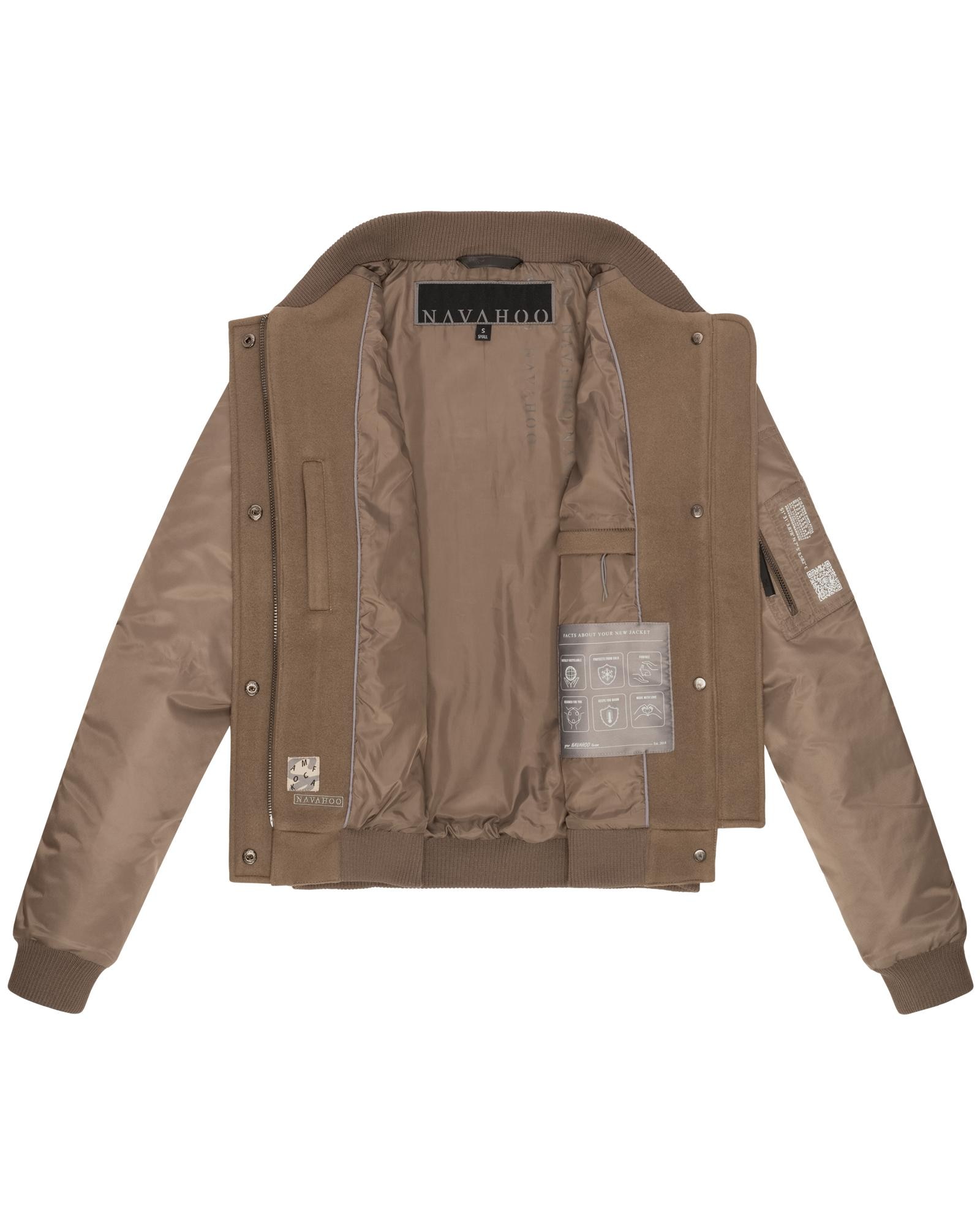 Navahoo Bomberjacke »Willstehaben 14«, ohne Kapuze, angesagte Collegejacke mit Ärmeltasche