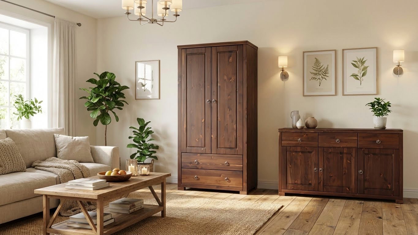 OTTO home Kleiderschrank »Gotland; Wäscheschrank, Mehrzweckschrank mit Schubladen, Landhausstil« B/H/T ca: 80cmx178cmx40cm,  massive Kiefer, FSC® zertifiziert, langlebige Qualität trifft Stil