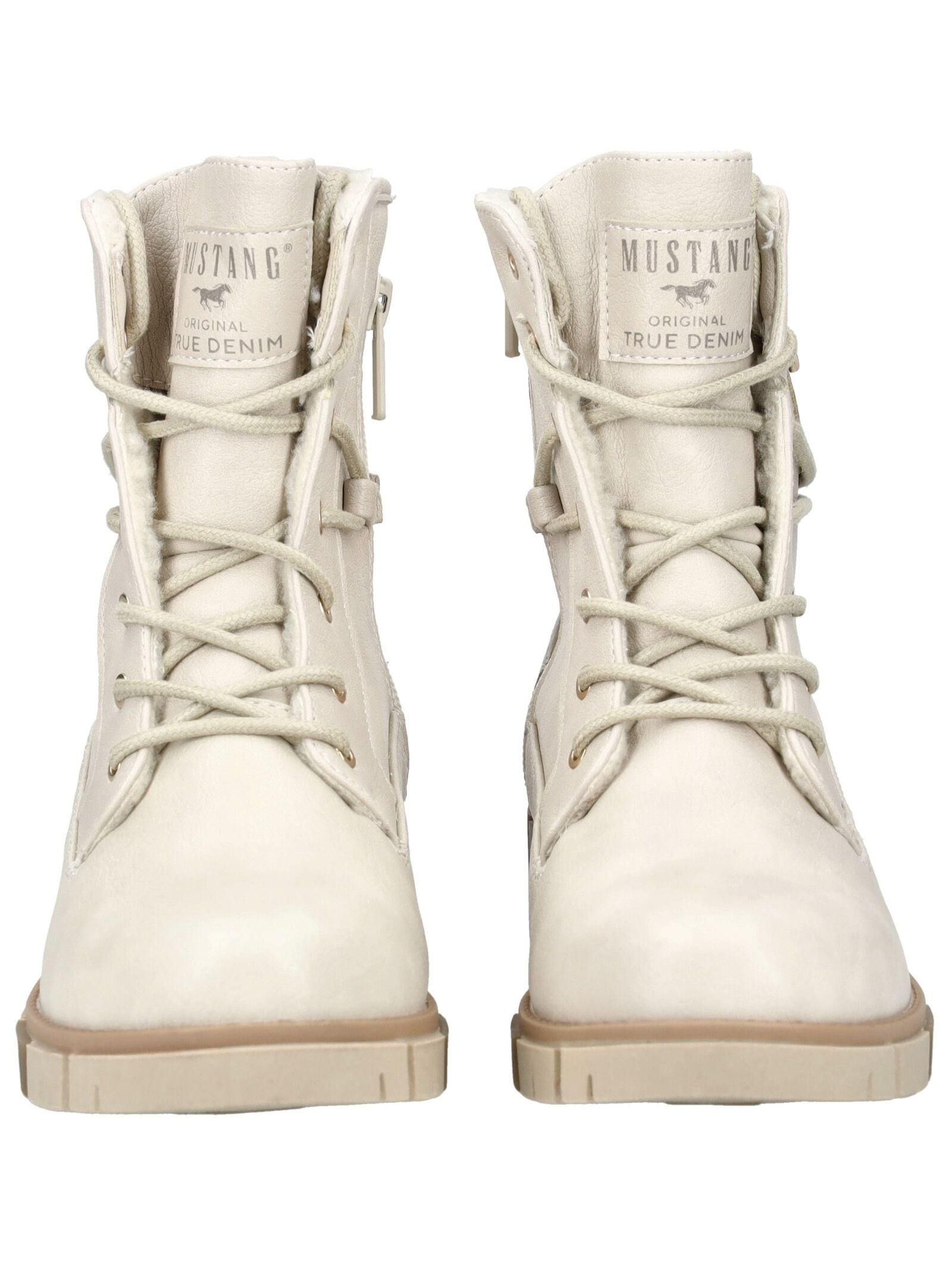 Mustang Shoes Schnürstiefelette »Mustang Shoes Stiefelette Lederimitat/Textil«