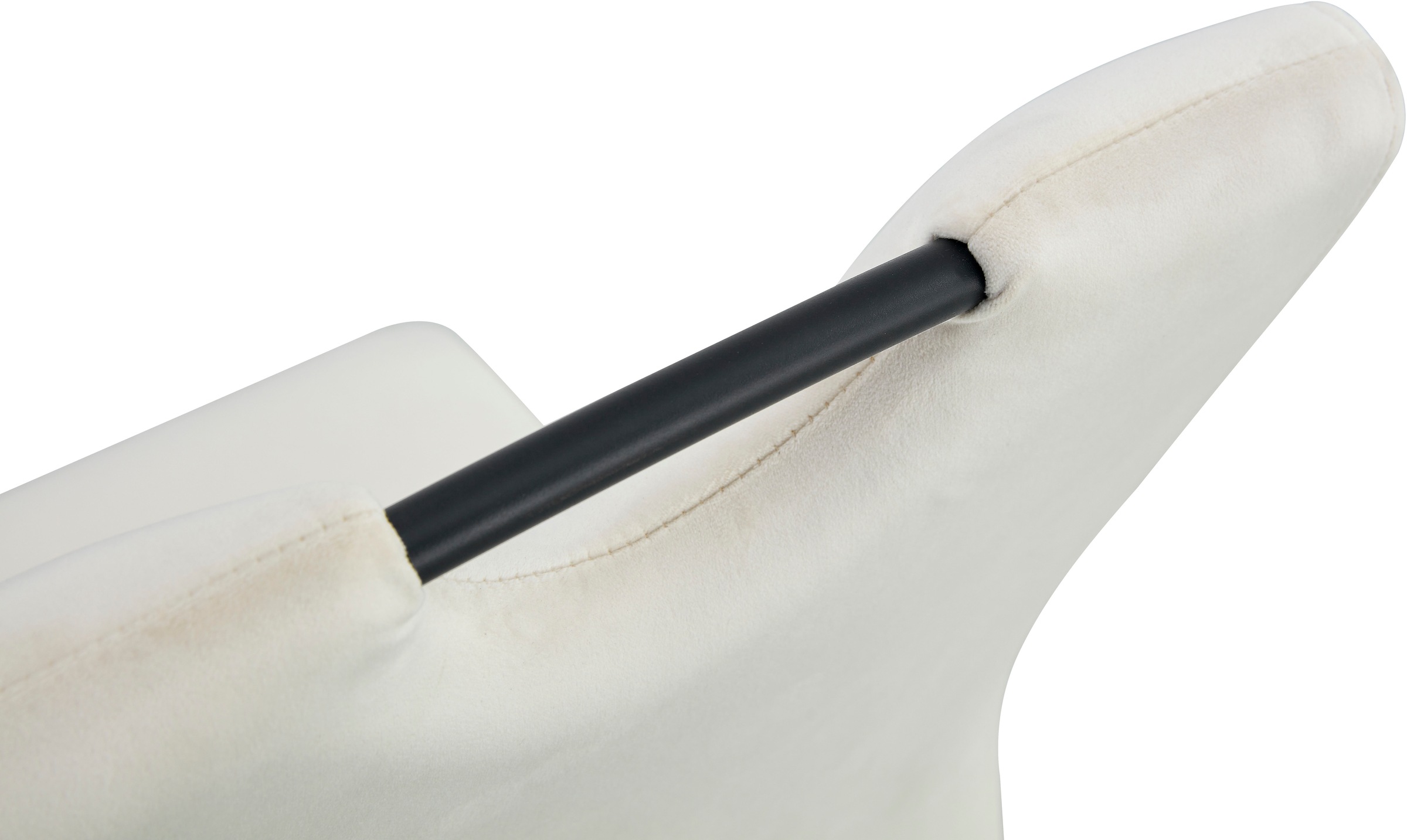 Home affaire Esszimmerstuhl »AIRDRIE, 2er Set, mit Metallgestell in matt schwarz« (Set) 2 Stk.in verschiedenen Farben, Belsatbarkeit pro Stuhl 120 kg, mit Griffloch