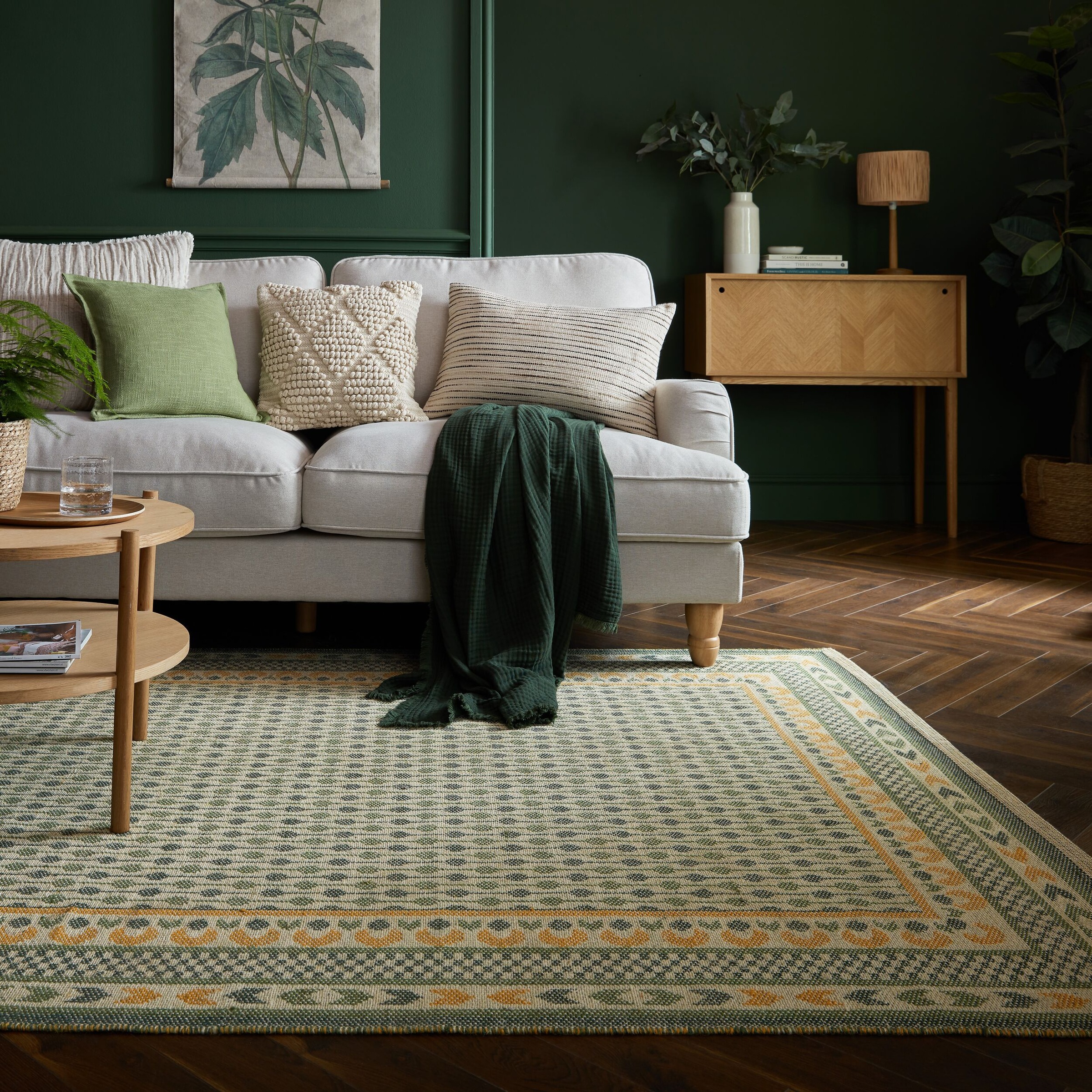 FLAIR RUGS Teppich "MARA JUTE" rechteckig 1 mm Höhe Gewebter Jute-Bordürent günstig online kaufen