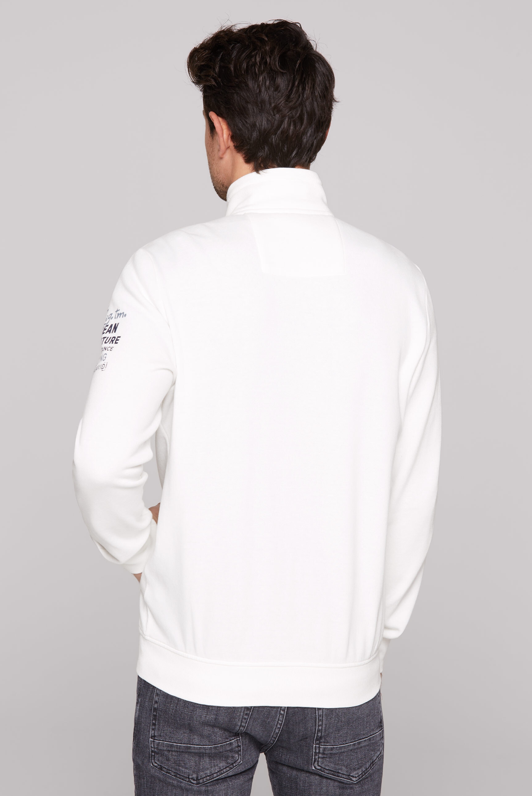 CAMP DAVID Sweatjacke, mit Stehkragen