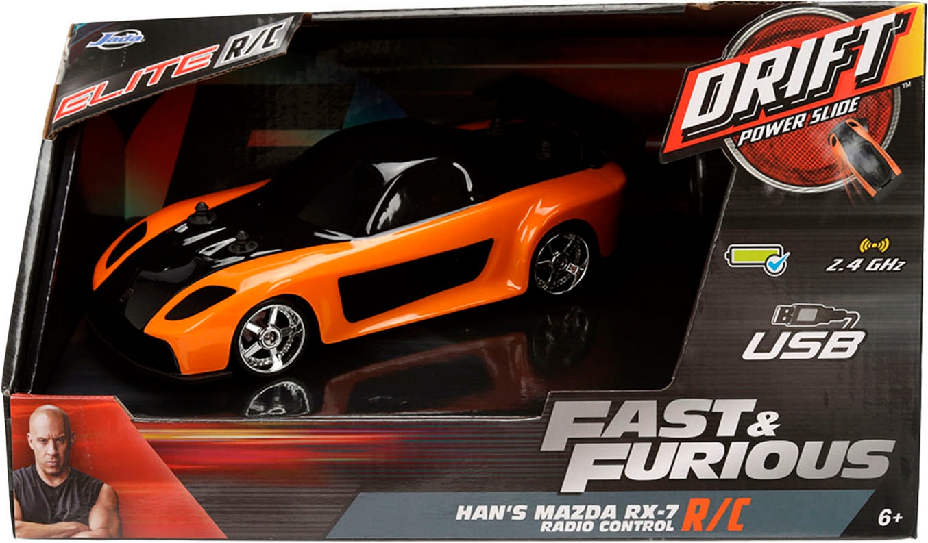 JADA RC-Auto »RC Fast&Furious Drift Mazda RX-7 1:24« mit Drift Funktion und Turbo