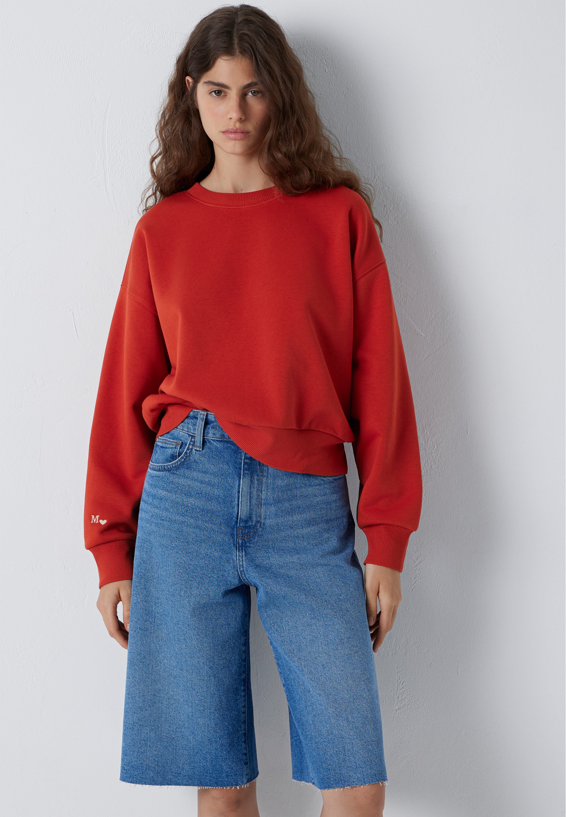 Mavi Rundhalspullover "CREW NECK SWEATSHIRT" Sweatshirt cropped