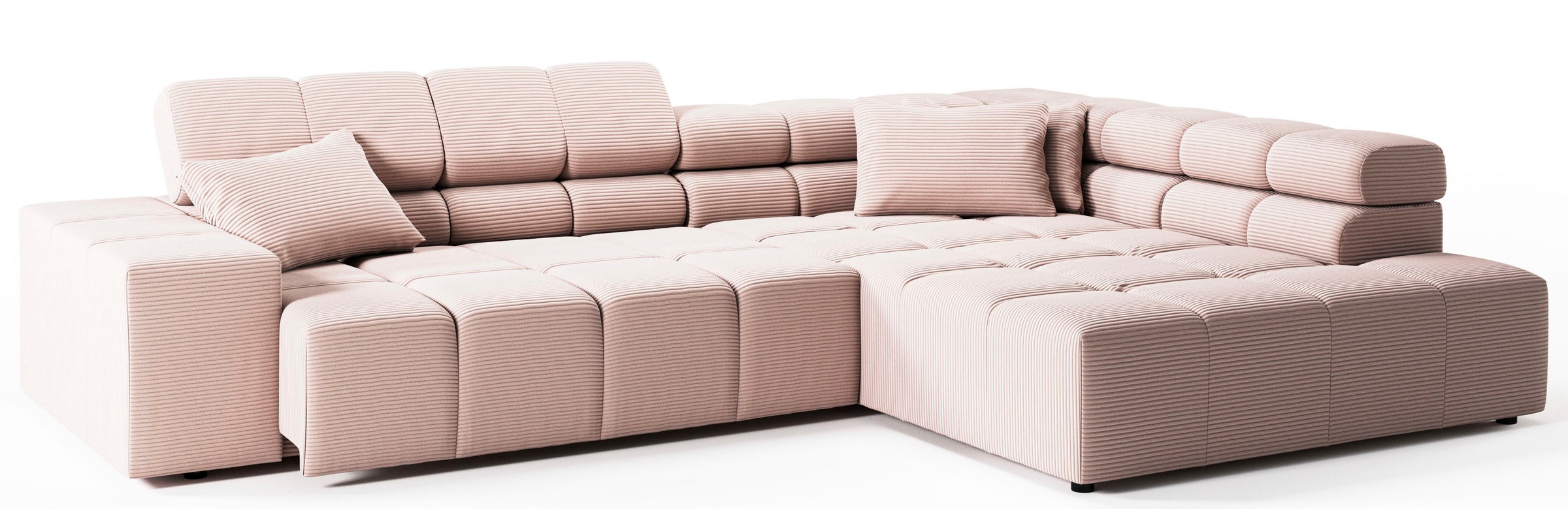 INOSIGN Ecksofa »Ancona incl. Kopfteilverstellung, OTTOs Choice, Breite 319cm, L-Form«, wahlweise motorische Sitztiefenverstellung, auch in Cord + Easy Care
