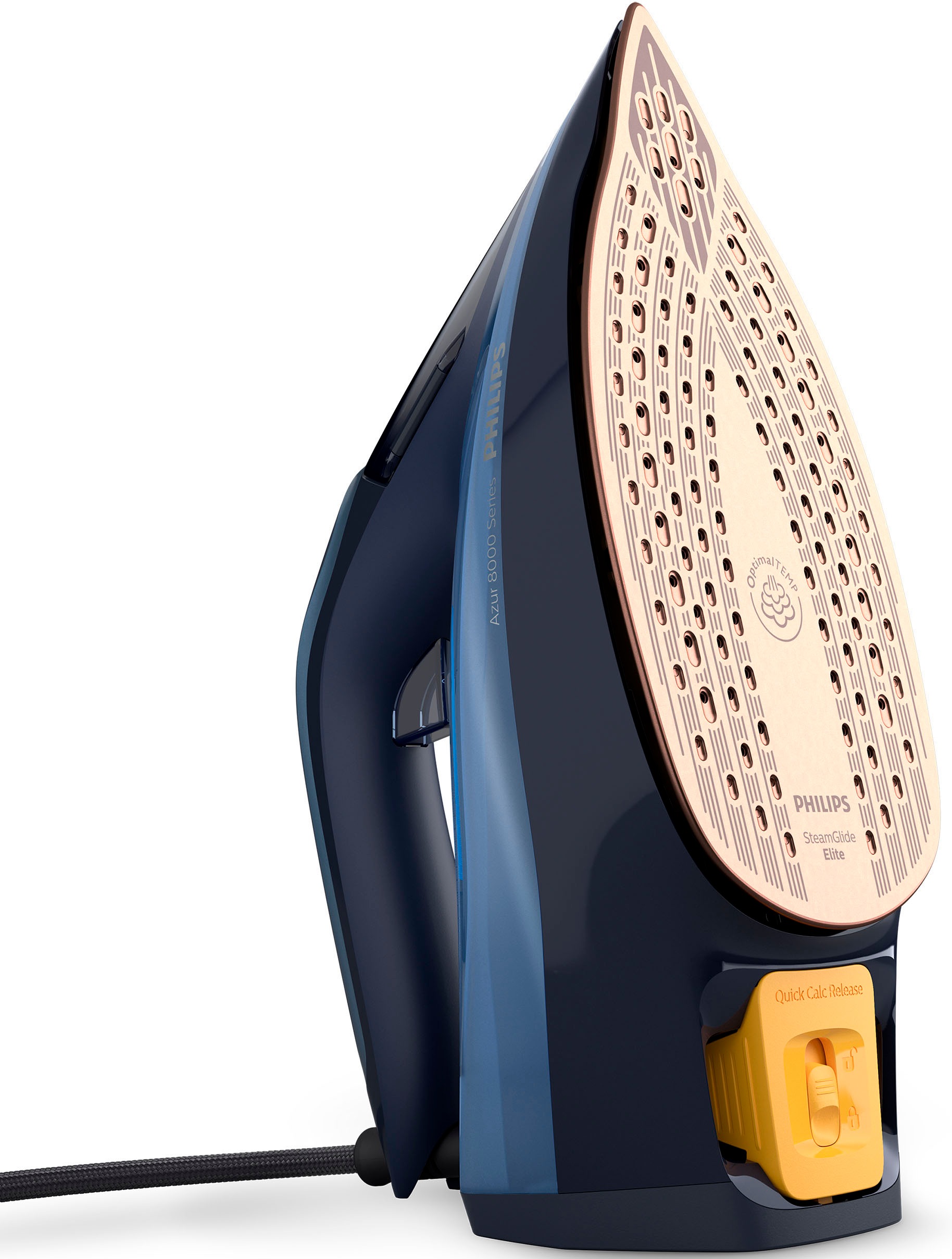 Philips Dampfbügeleisen "DST8020/20" 3000 SteamGlide Elite Kupfer Bügelsohl günstig online kaufen