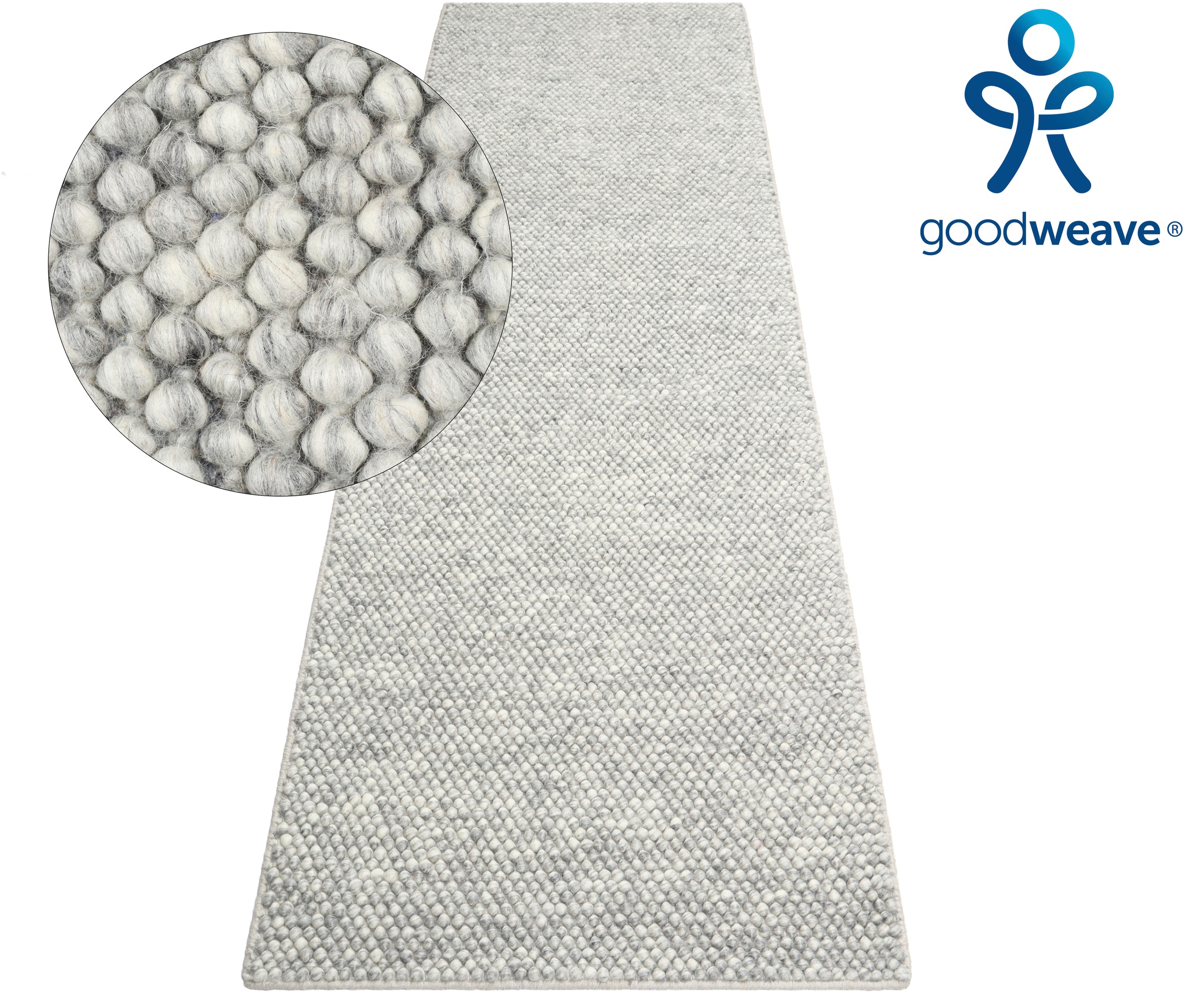 LeGer Home by Lena Gercke Läufer "Ainhoa, Wolle" rechteckig 14 mm Höhe hand günstig online kaufen