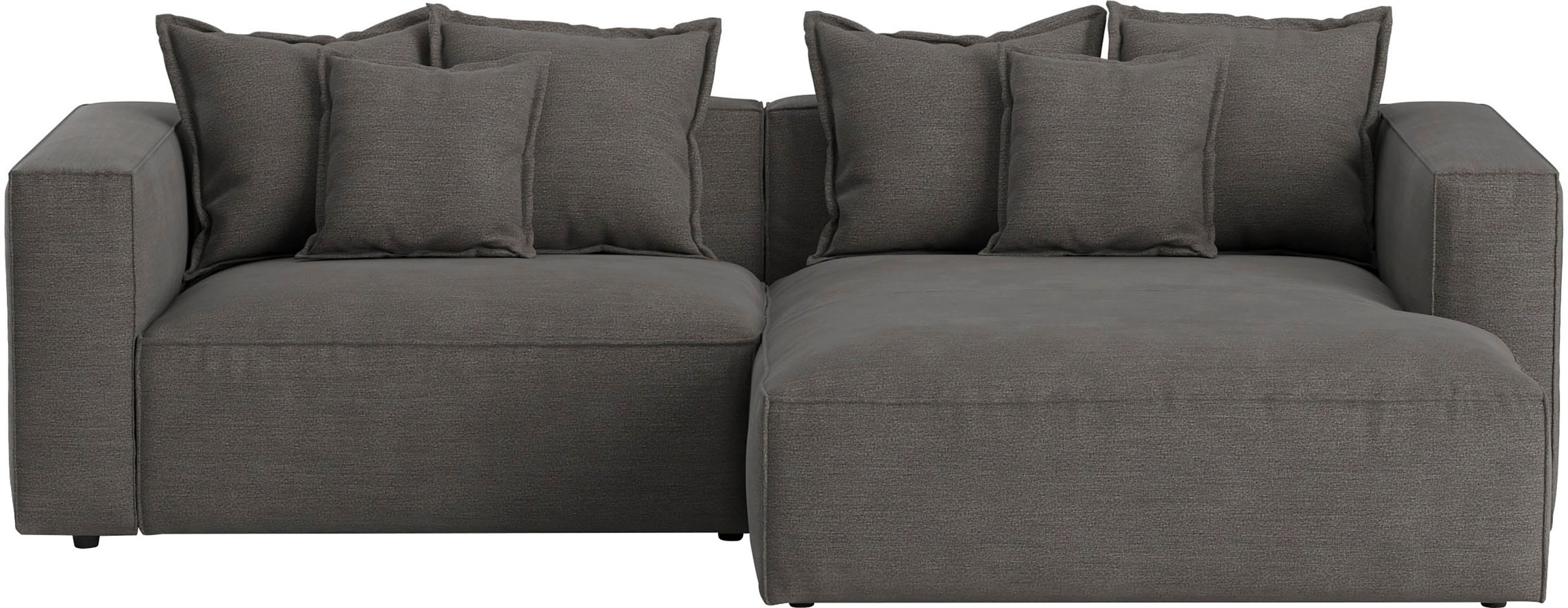 INOSIGN Ecksofa "Cowboy L-Form" mit 6 Kissen, kubisches Sofa günstig online kaufen