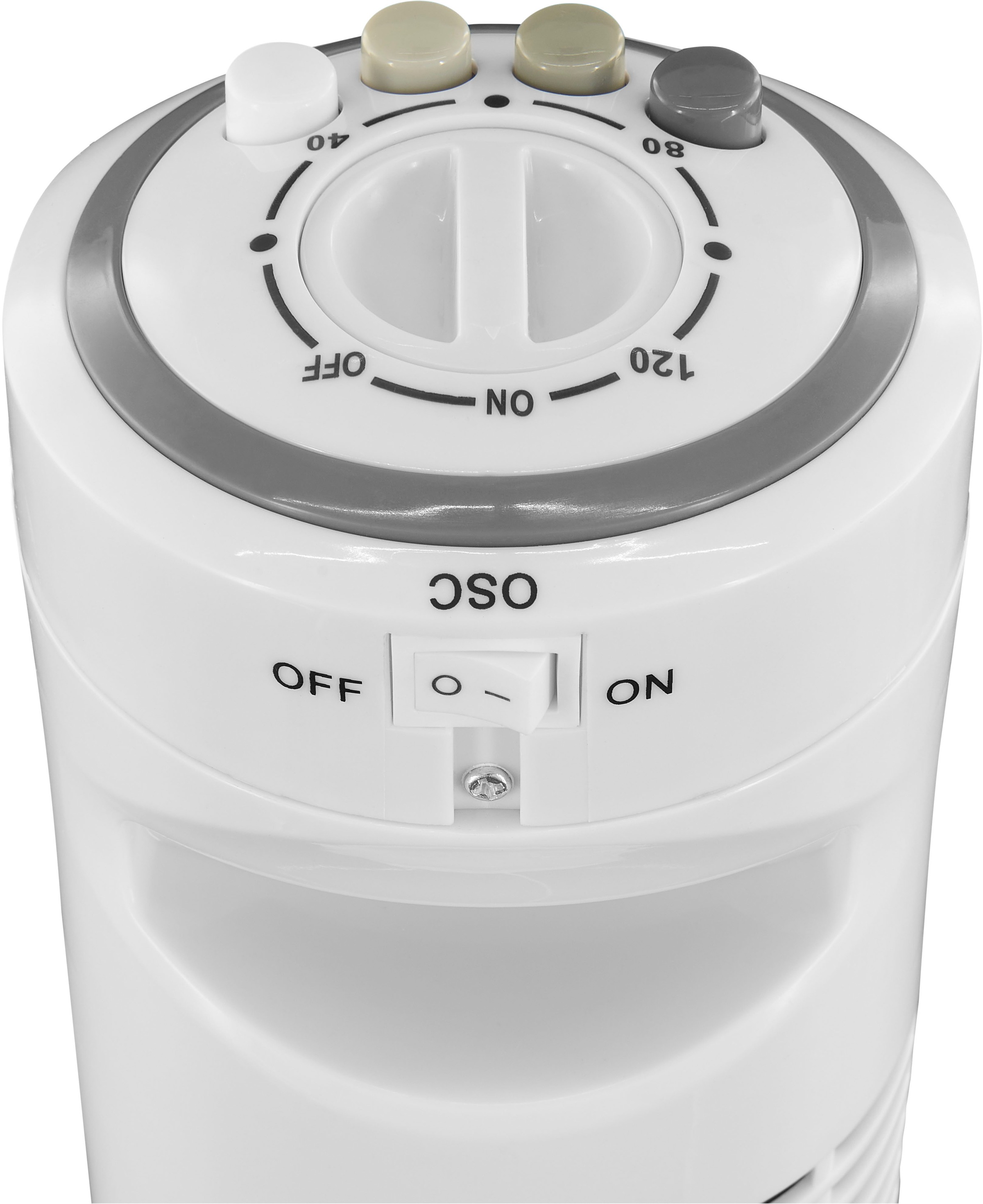 exquisit Standventilator »VS 34570 we«, inkl. Oszillation, 45 W Leistung, 120 Min. Timer