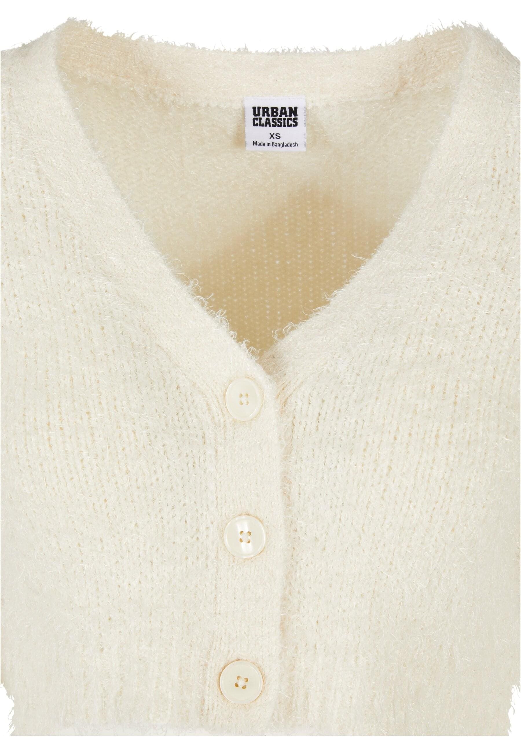 URBAN CLASSICS Strickjacke »Urban Classics Damen Ladies Cropped Feather Cardigan«