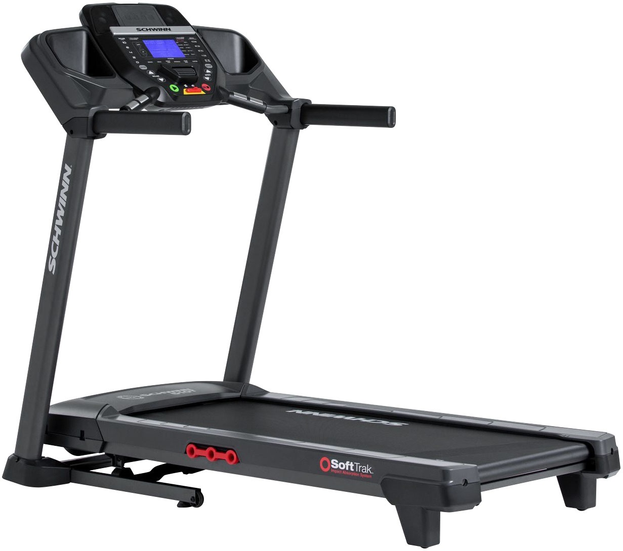 SCHWINN FITNESS Laufband "Schwinn 510T", ohne Unterlegmatte, grau, Laufbänder, bis max. 16 km/h, klappbar, 124 kg max. Benutzergewicht