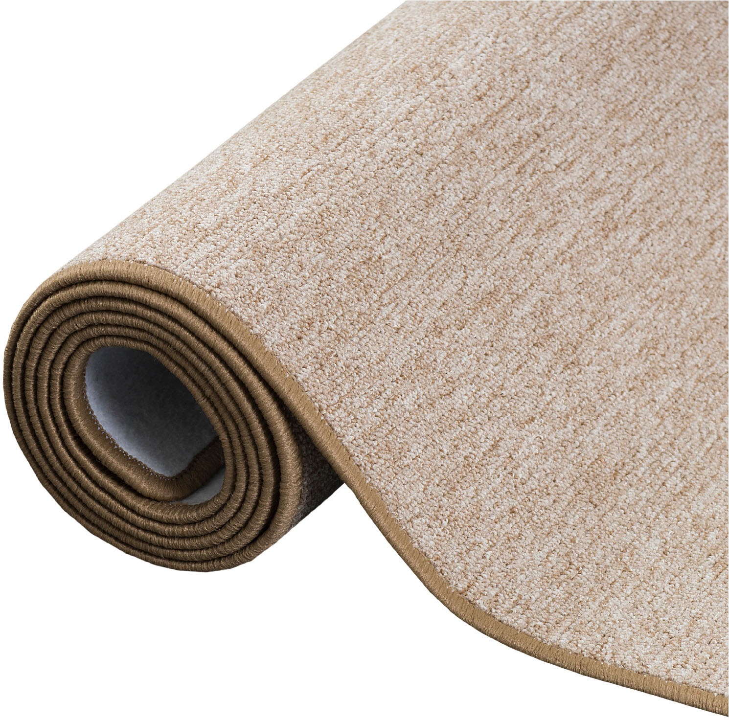my home Teppich »Fortis, Schlinge, Made in Netherlands«, rechteckig, 5 mm Höhe, Uni Farben, Schlinge, gekettelt, auch als Läufer, strapazierfähig