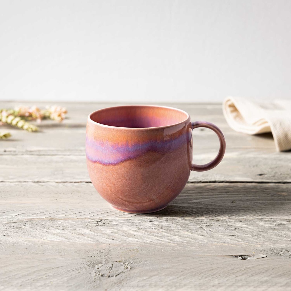 like. by Villeroy & Boch Becher »Henkelbecher Perlemor Coral 290 ml 6er Set rosa«