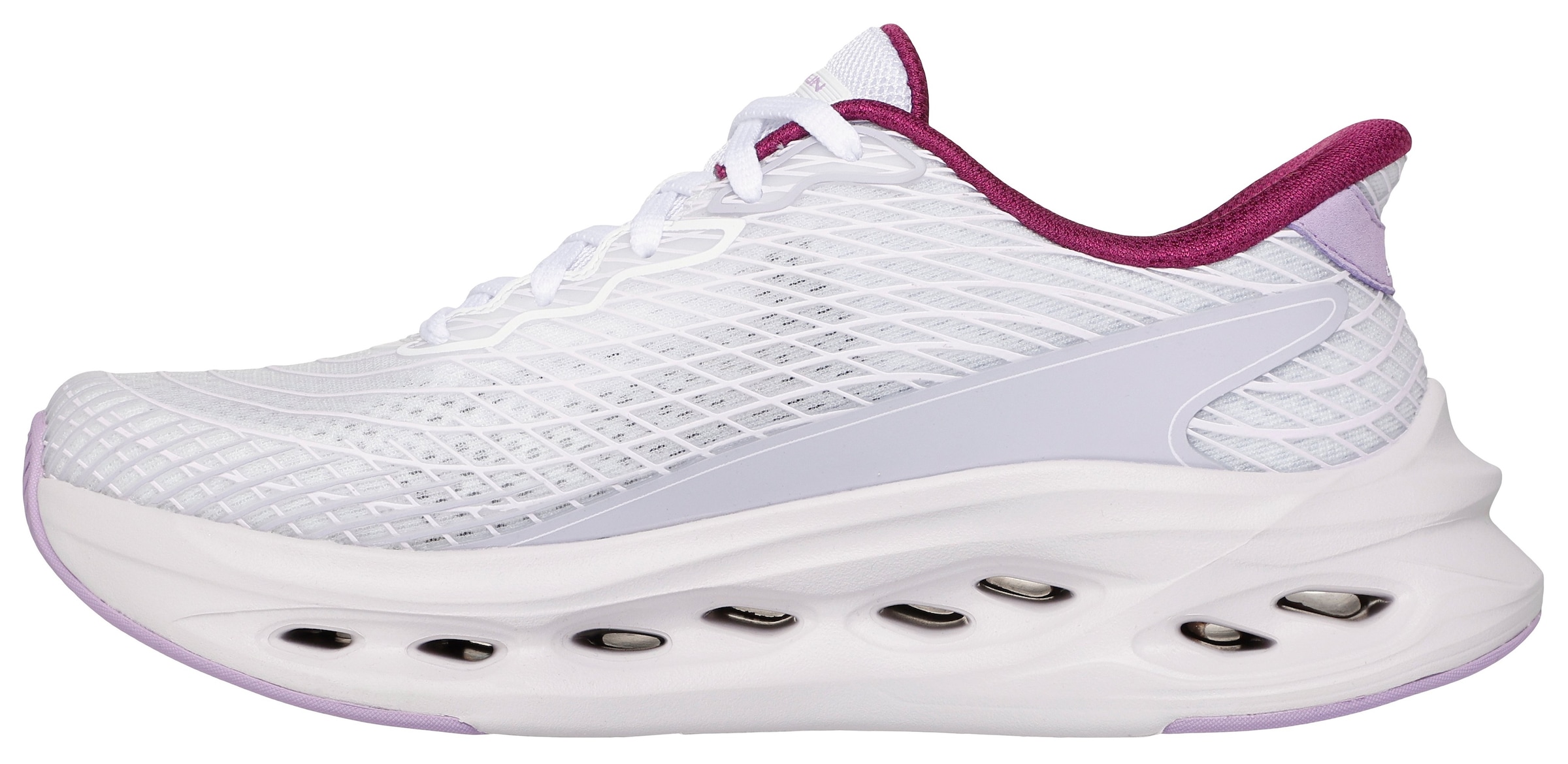 Skechers Slip-On Sneaker »MAX CUSHIONING GLIDE-STEP-SAPPHIRE«, Laufschuh, Trainingsschuh mit dämpfender Glide Step Sohle