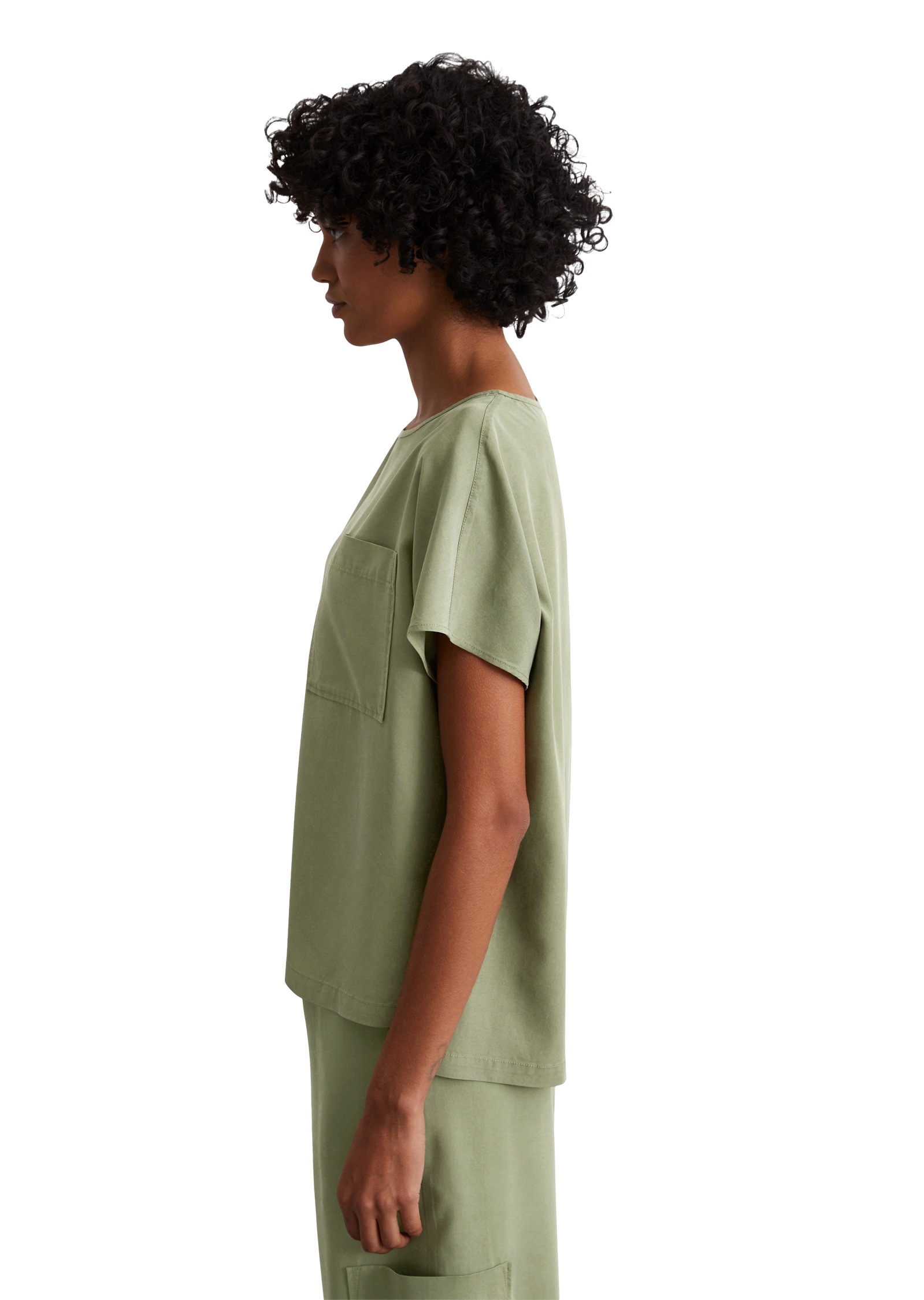 Marc OPolo Kurzarmbluse "aus TENCEL™ Lyocell" günstig online kaufen