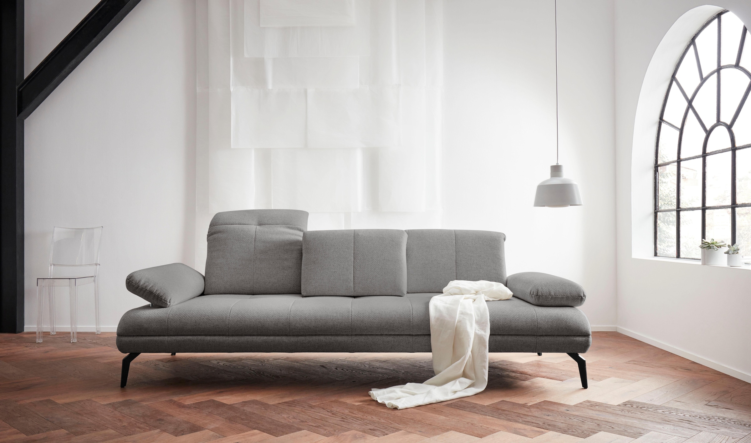 OTTO home 3-Sitzer "Stenlille Multifunktionssofa, bequem" incl. Sitztiefen-, Kopfteil- und Armteilverstellung
