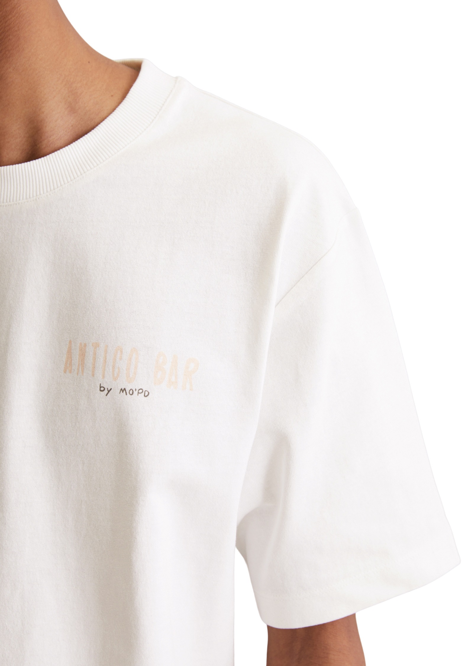 Marc O'Polo DENIM T-Shirt »mit markantem Rückenprint«