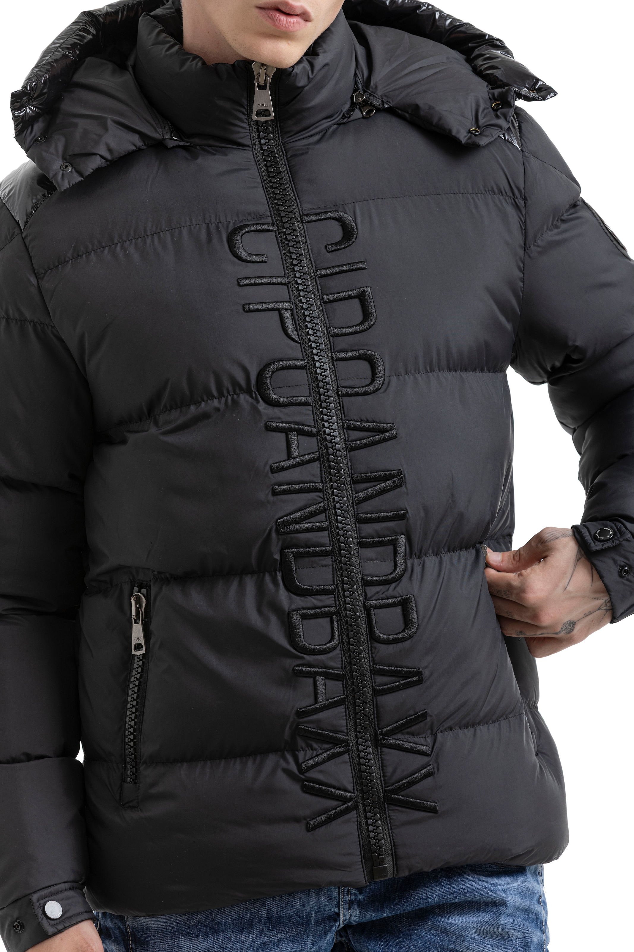Cipo & Baxx Steppjacke mit Kapuze
