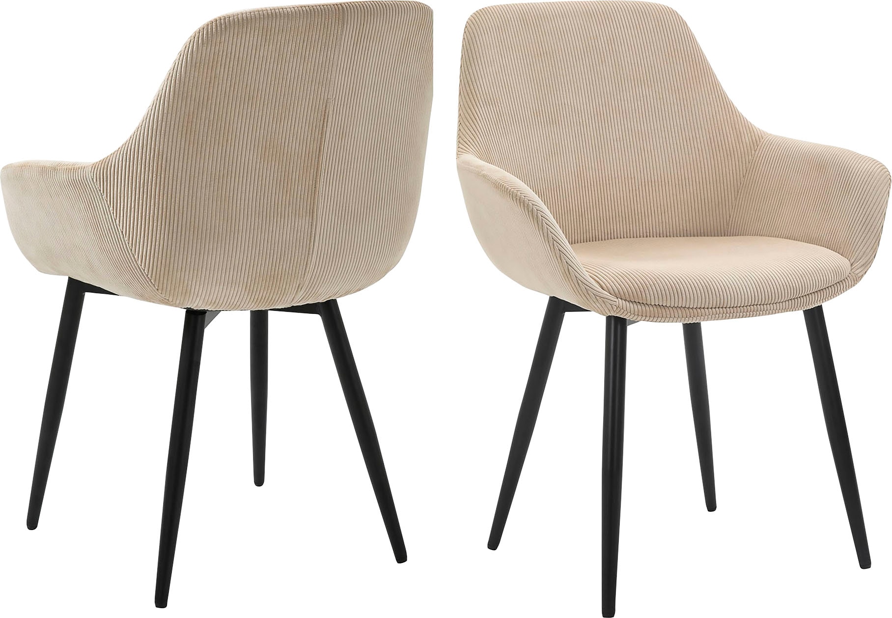 SalesFever Armlehnstuhl "Komfortabler Esszimmerstuhl im zeitlosen Design" ( günstig online kaufen