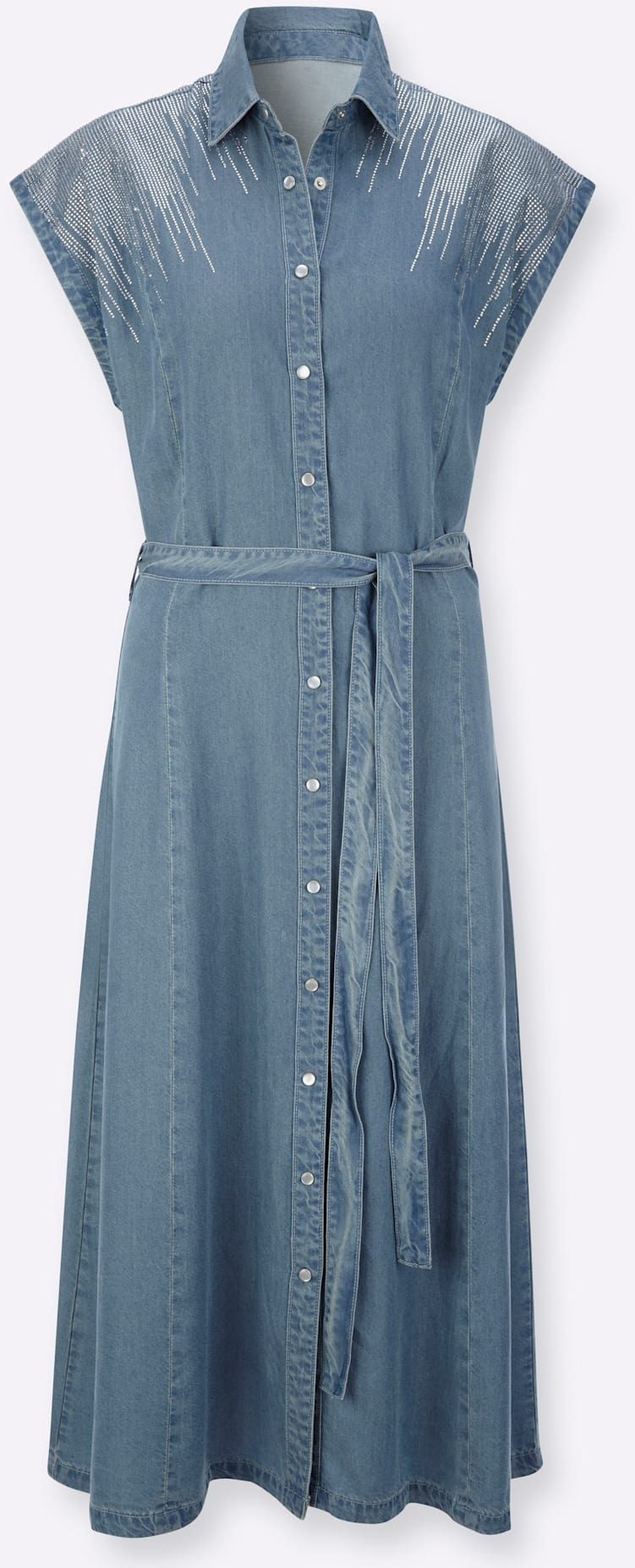 Creation L Lyocell Denim Dress Blue Size 36 3