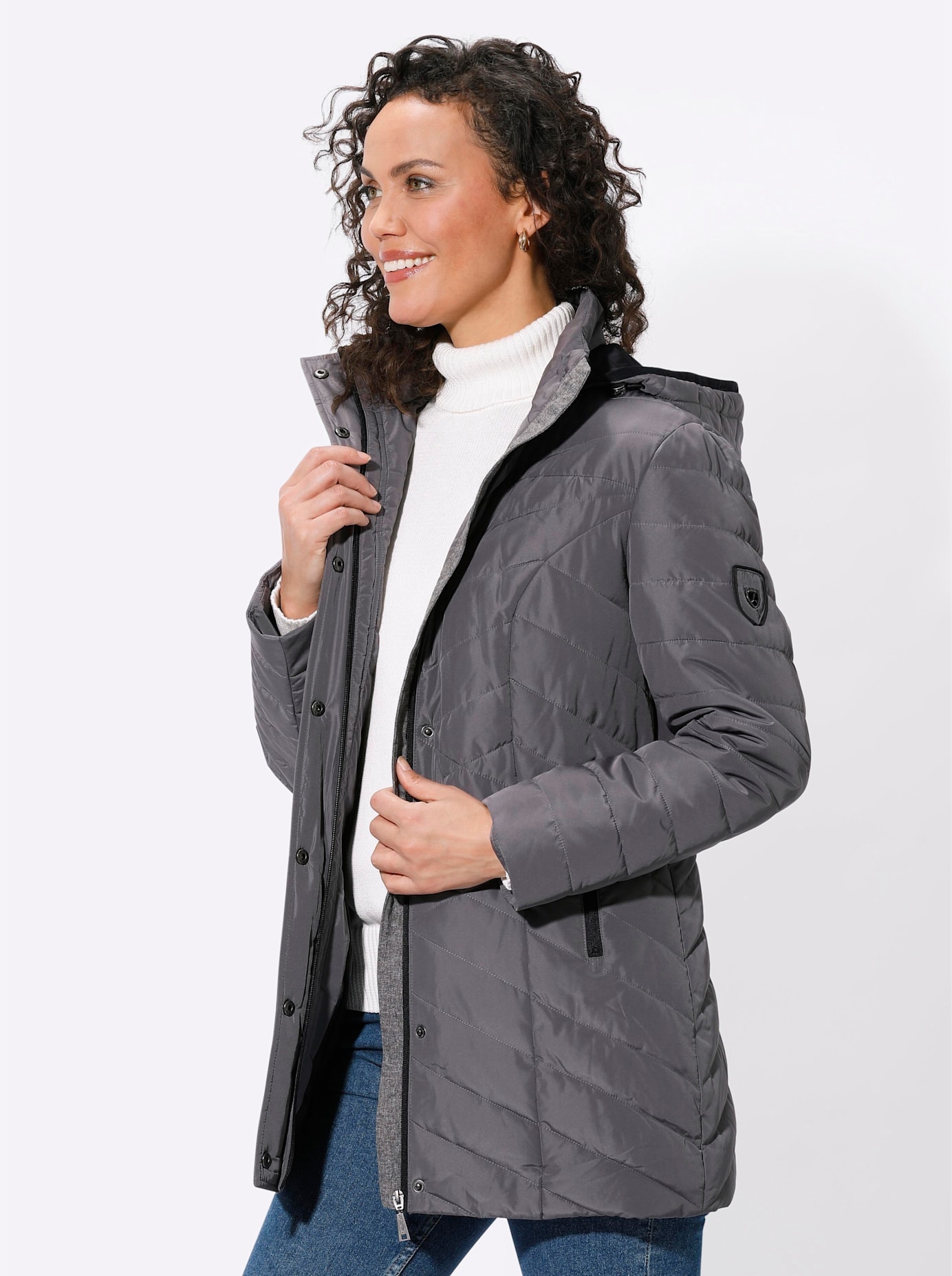 Casual Looks Steppjacke, mit Kapuze