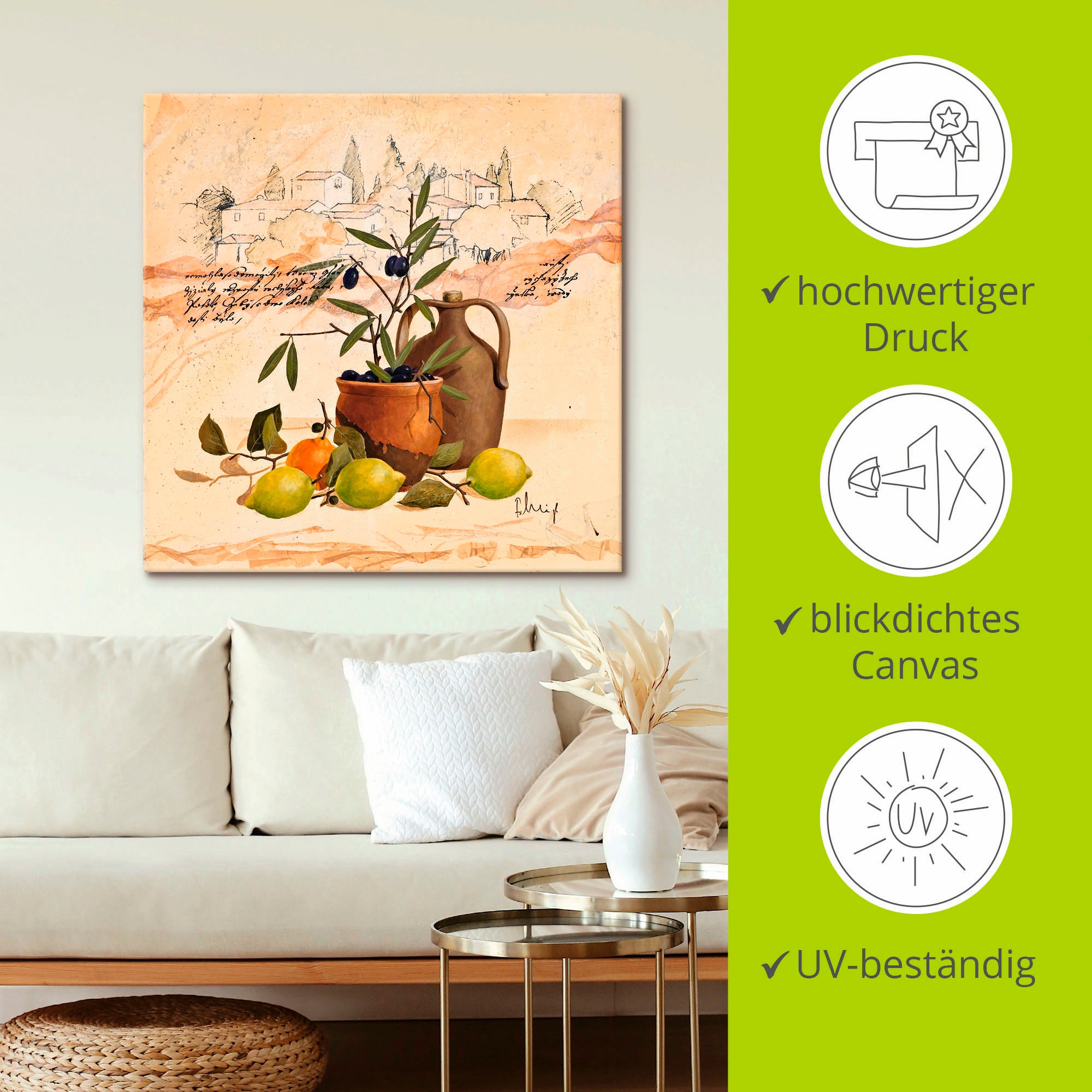 Artland Wandbild »Lavendel Impressionen«, Arrangements, (1 St.), als Leinwandbild, Poster, Wandaufkleber in verschied. Größen
