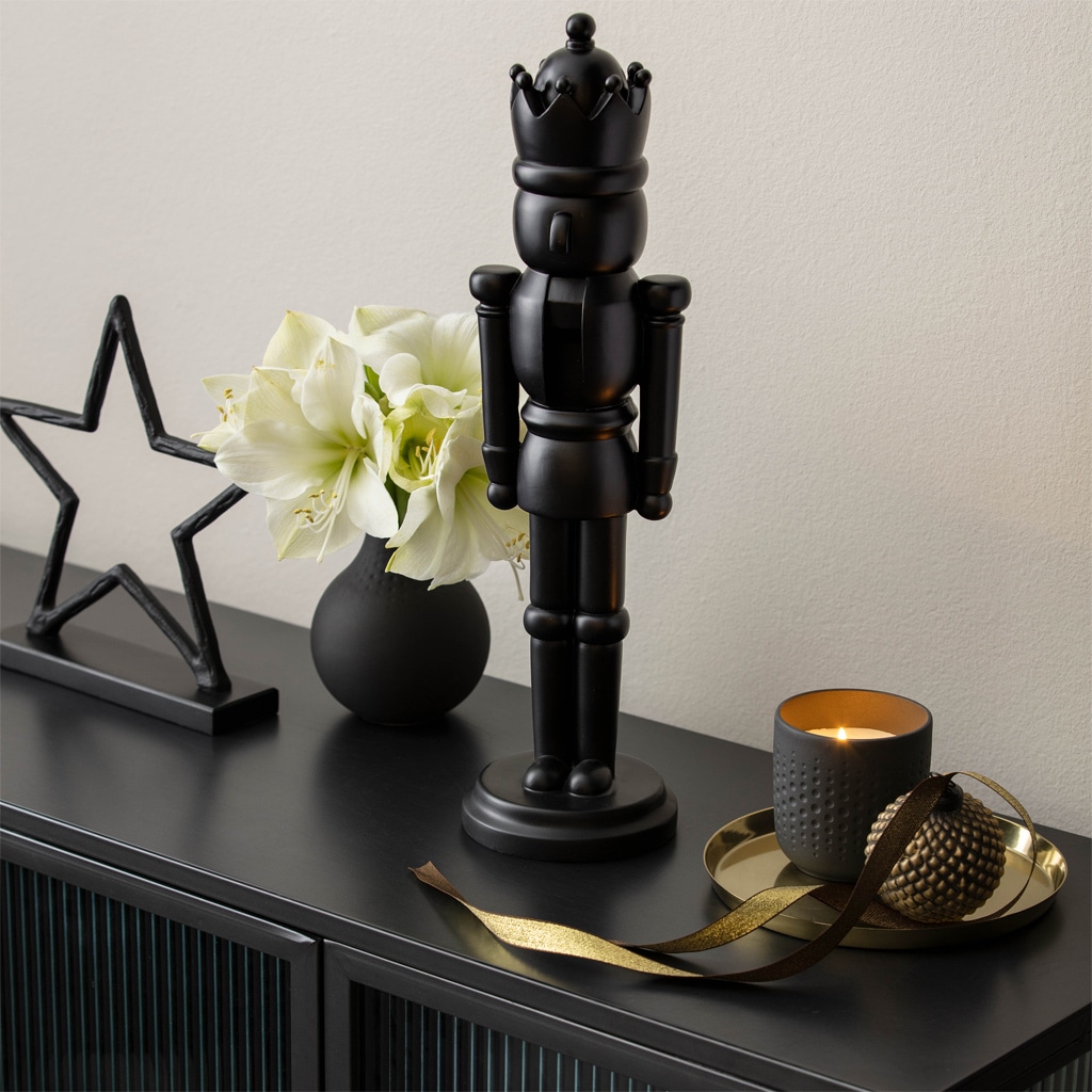 Villeroy & Boch Dekofigur »Deko-Nussknacker Christmas Chic 46,5 cm schwarz« handwäsche empfohlen