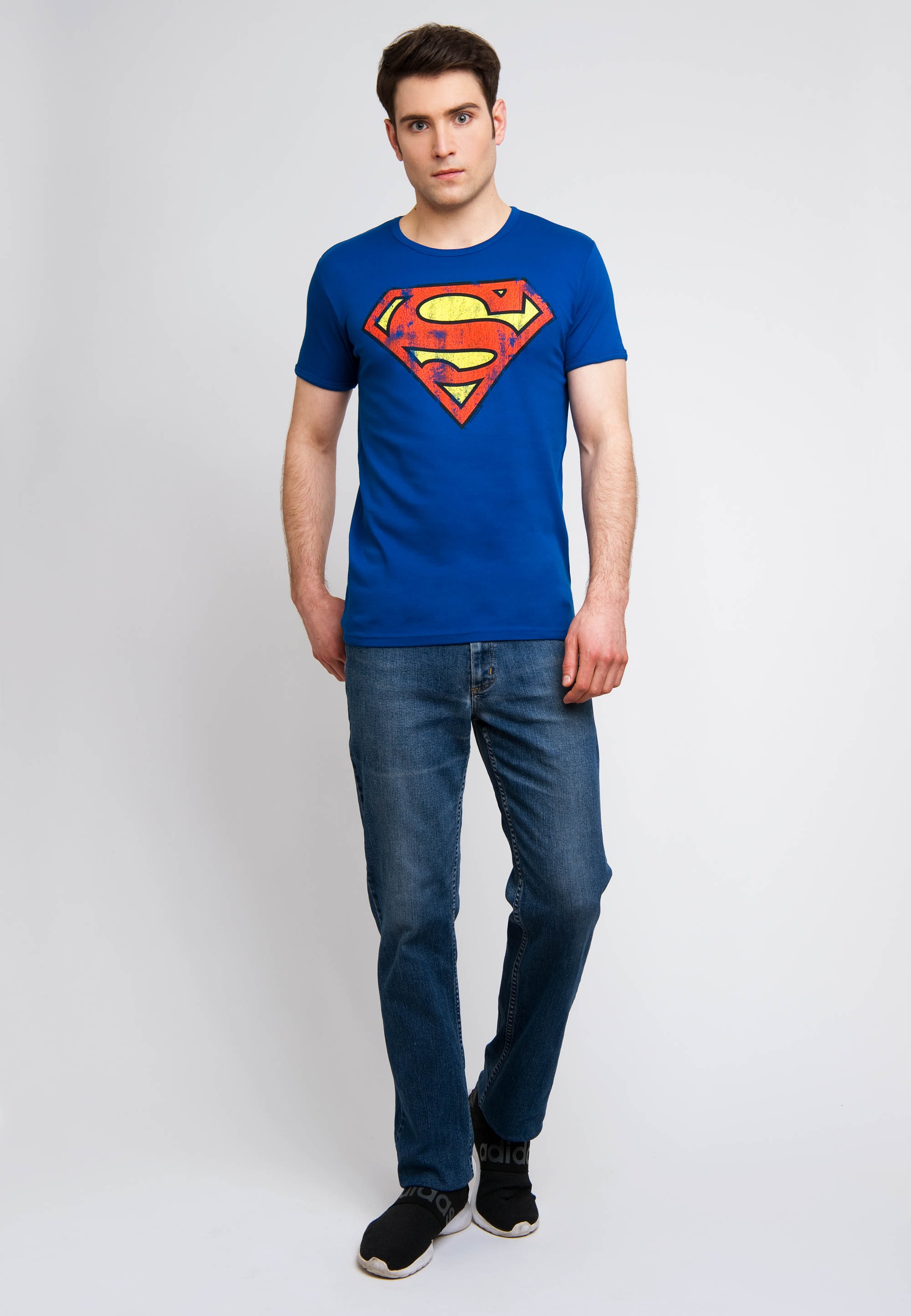 LOGOSHIRT T-Shirt »Superman«, mit lässigem Retro-Print