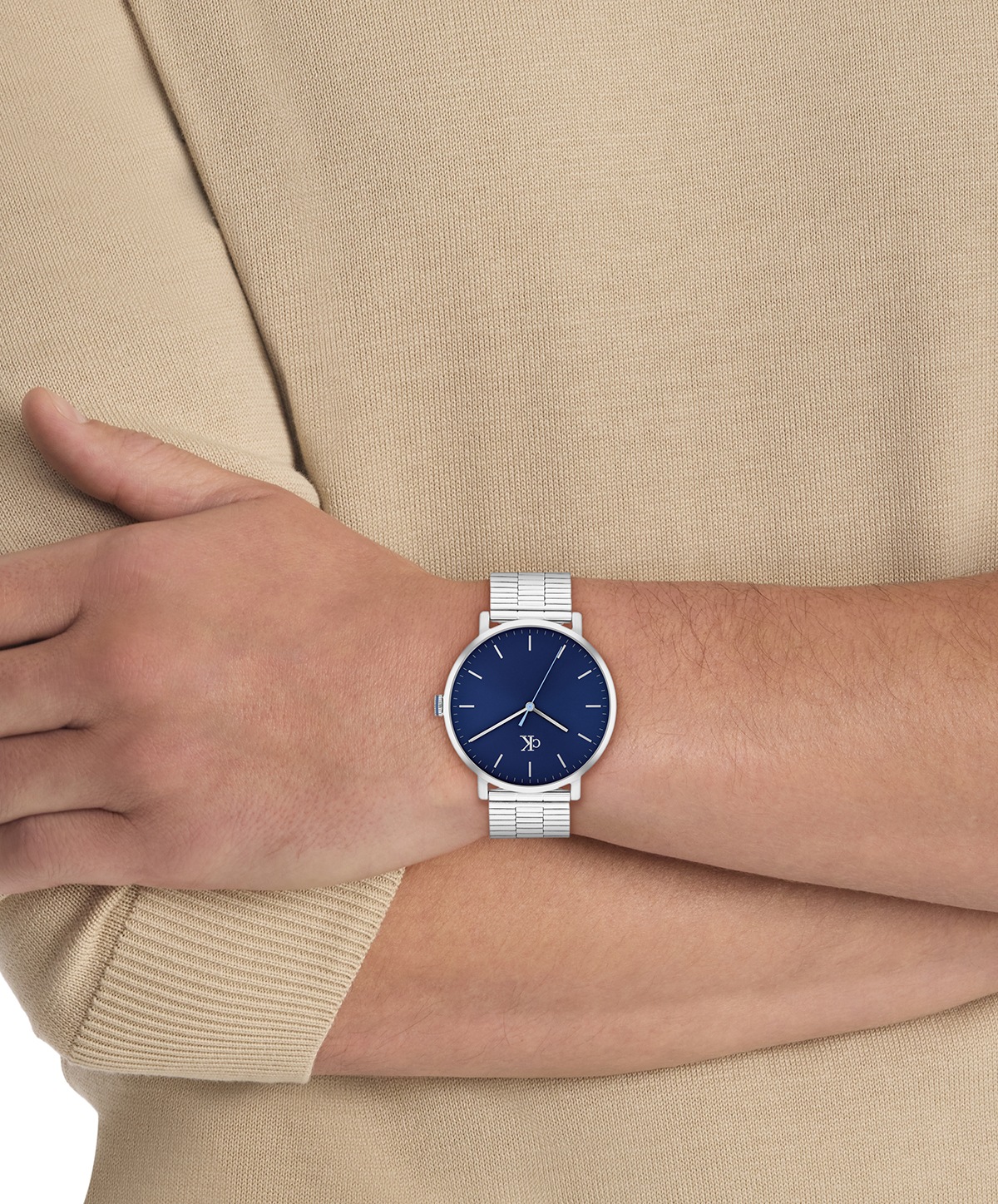 Calvin Klein Quarzuhr »CK REAL« Armbanduhr, Herrenuhr, Edelstahlarmband, analog