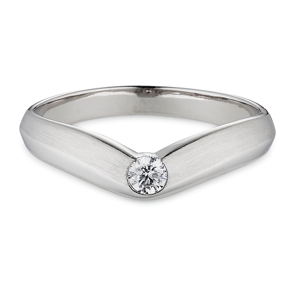 Silberring BRUNO BANANI "Schmuck Geschenk" Gr. 58, silberfarben, kristallweiß, Fingerringe, Damen, 58, Silber 925 (Sterlingsilber), 2,8mm, Silberring, mit Zirkonia (synth.)