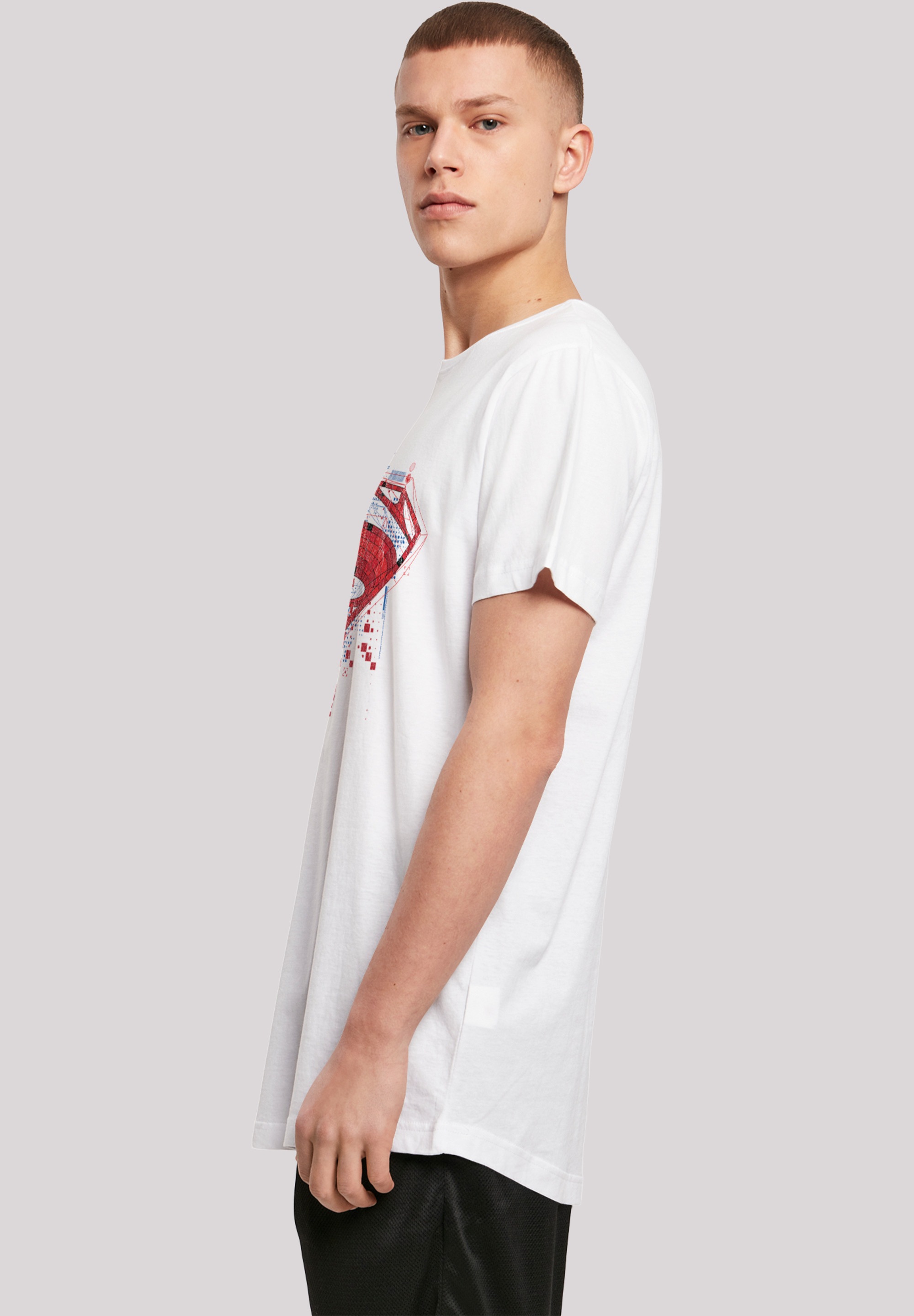 F4NT4STIC T-Shirt »DC Comis Superhelden Superman Geo Logo«, Print