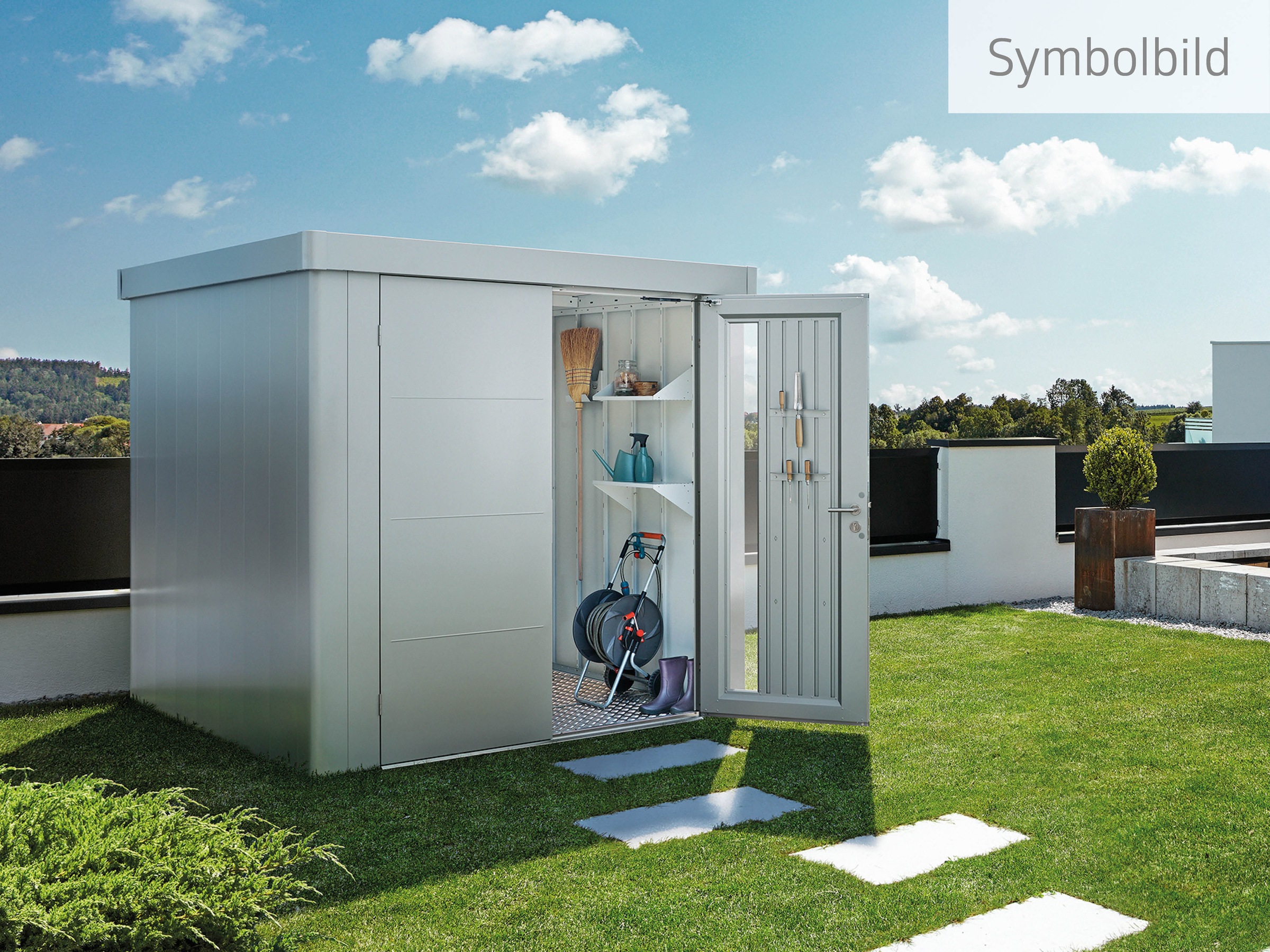 Biohort Gerätehaus "NEO Gr. 3B, verschiedene Farben" stylisches Gartenhaus günstig online kaufen