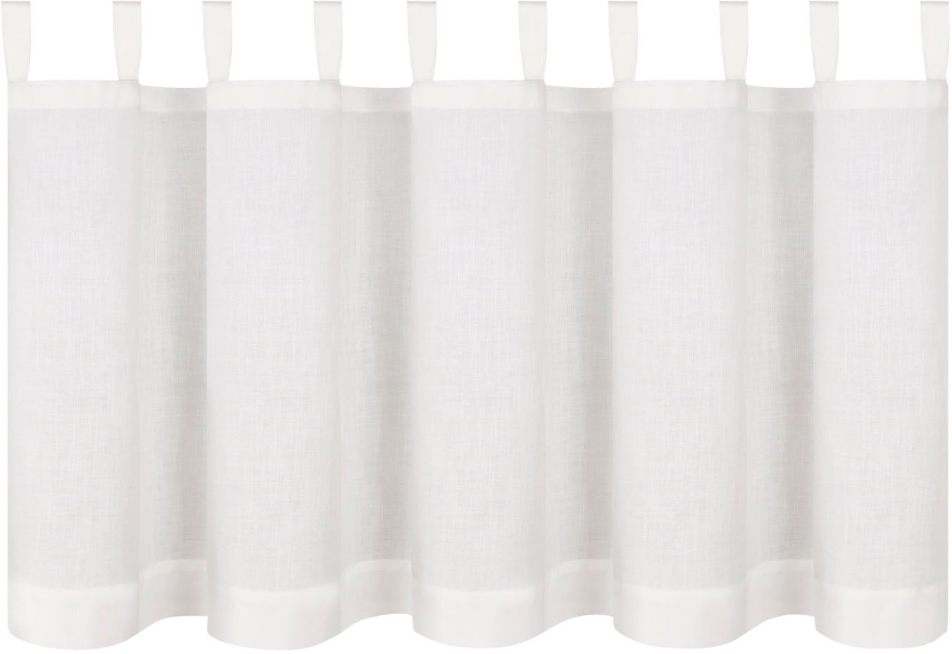 Gerster Scheibengardine "Antonia" Schlaufen 1 Stk. tlg. Bio Baumwolle günstig online kaufen