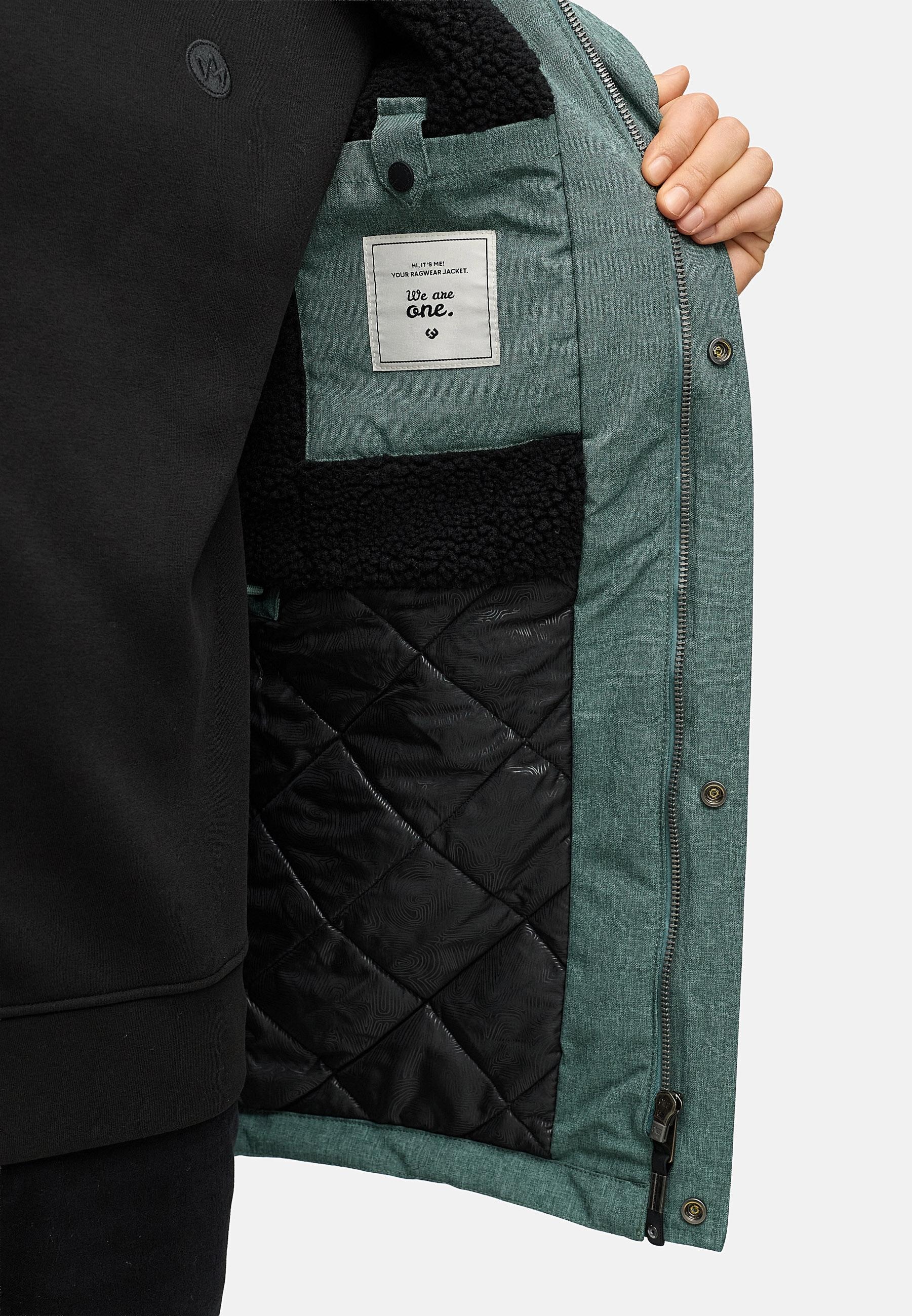 Ragwear Kurzmantel »Mr Smithem YOUMODO« wasserdichte lange Herren Winterjacke mit Kapuze
