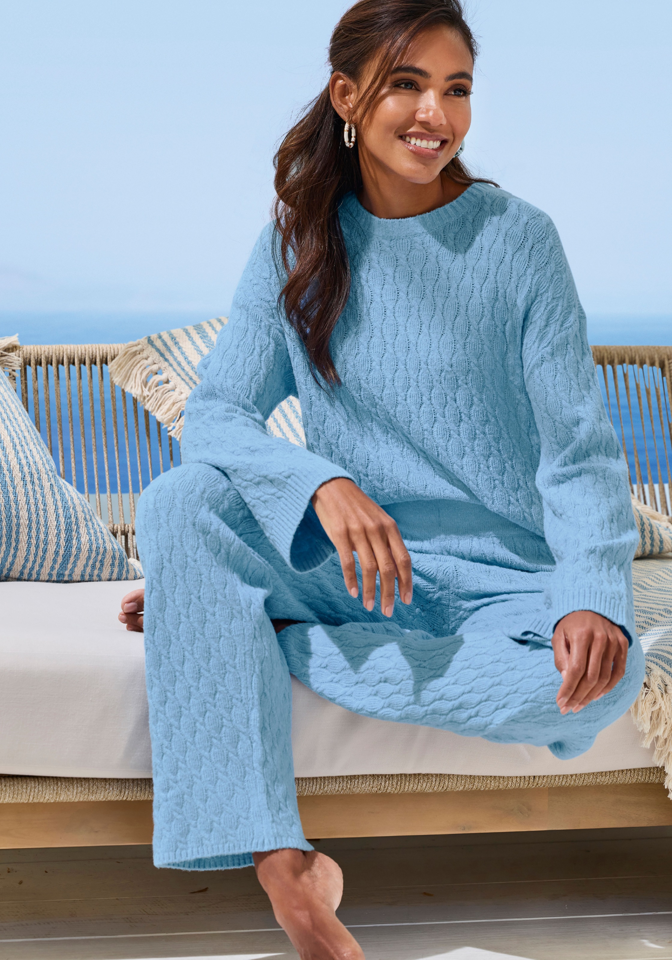 Thumbnail - French Connection Strickhose aus hochwertigem Strick, Loungewear