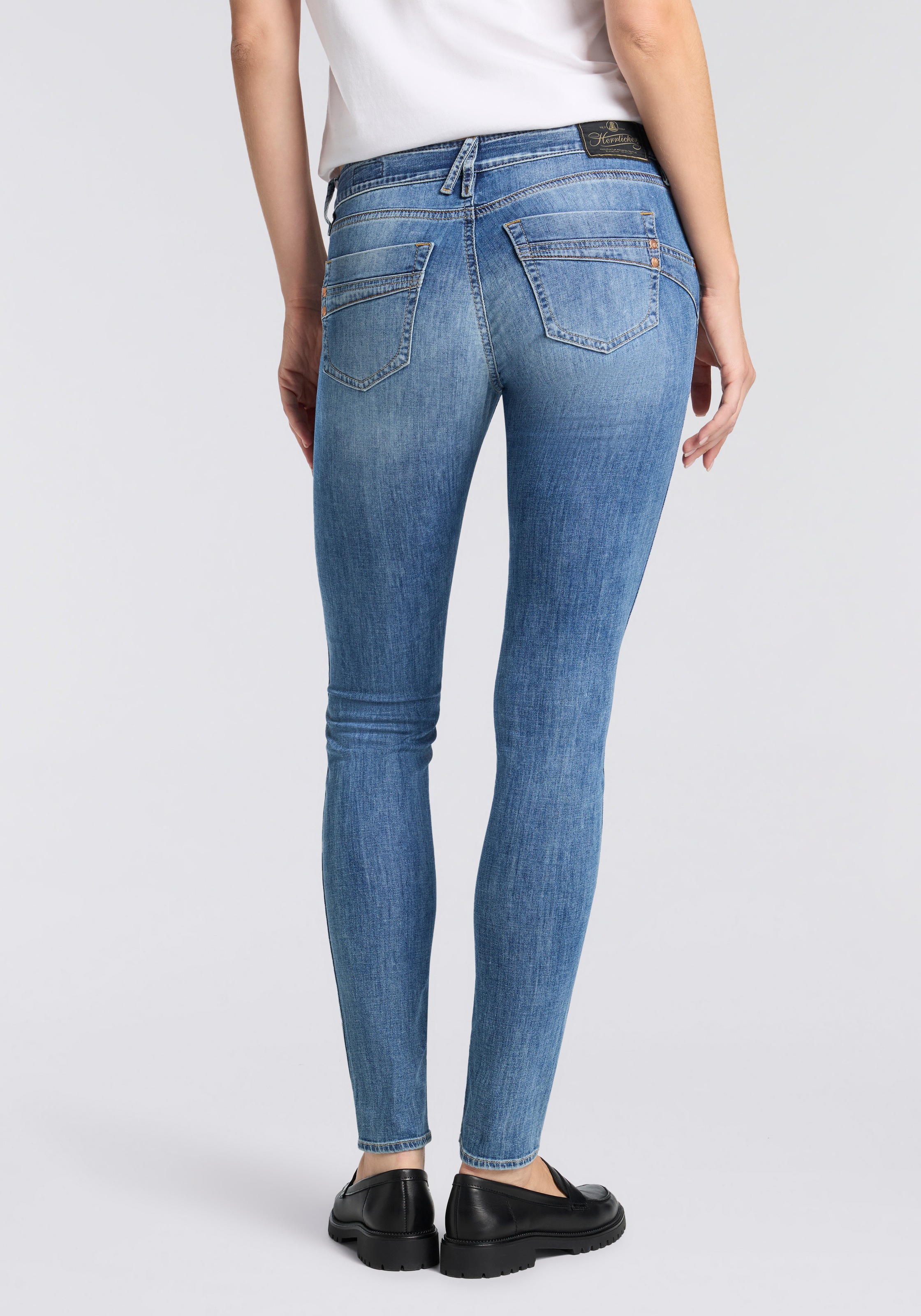 Herrlicher Slim-fit-Jeans "Touch Slim Denim Light" Mid Waist günstig online kaufen